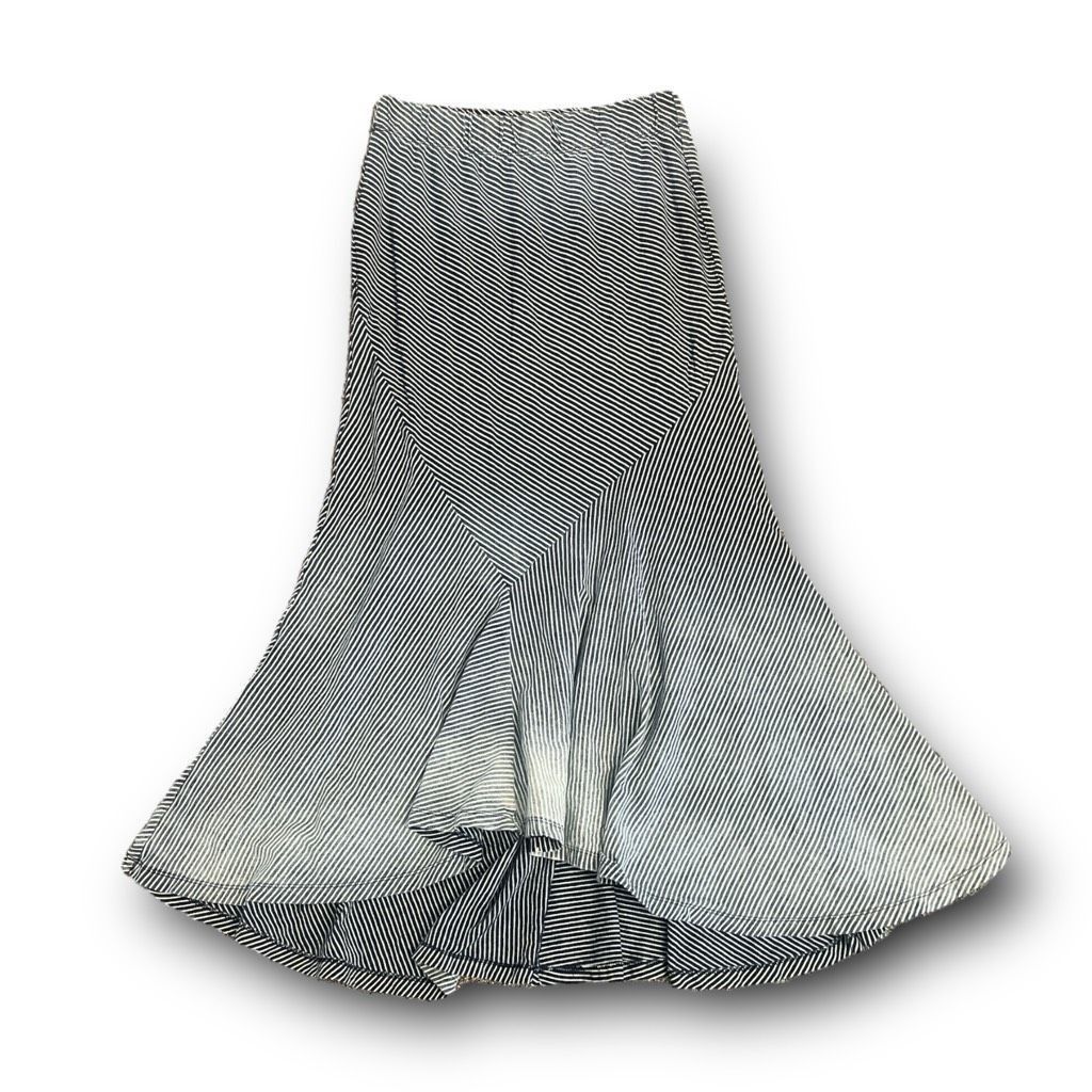 AG Adriano Goldschmied AG Adriano Goldschmied Flared Striped Distressed Skirt Size Size 26" / US 2 / IT 38 - 1 Thumbnail