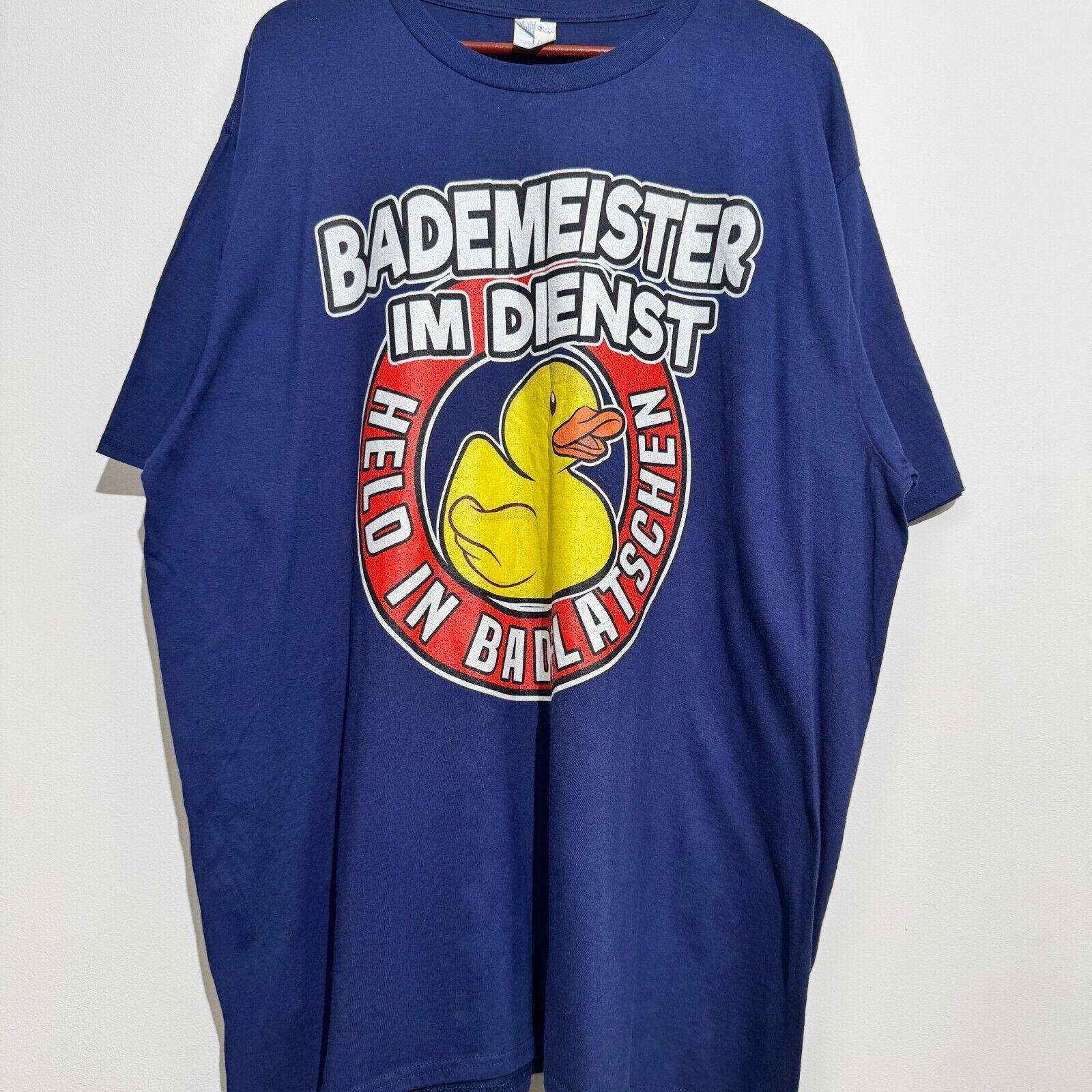 Vintage Vintage Unisex Navy Blue Cotton T-Shirt Size XXXL 90s Size US M / EU 48-50 / 2 - 1 Thumbnail