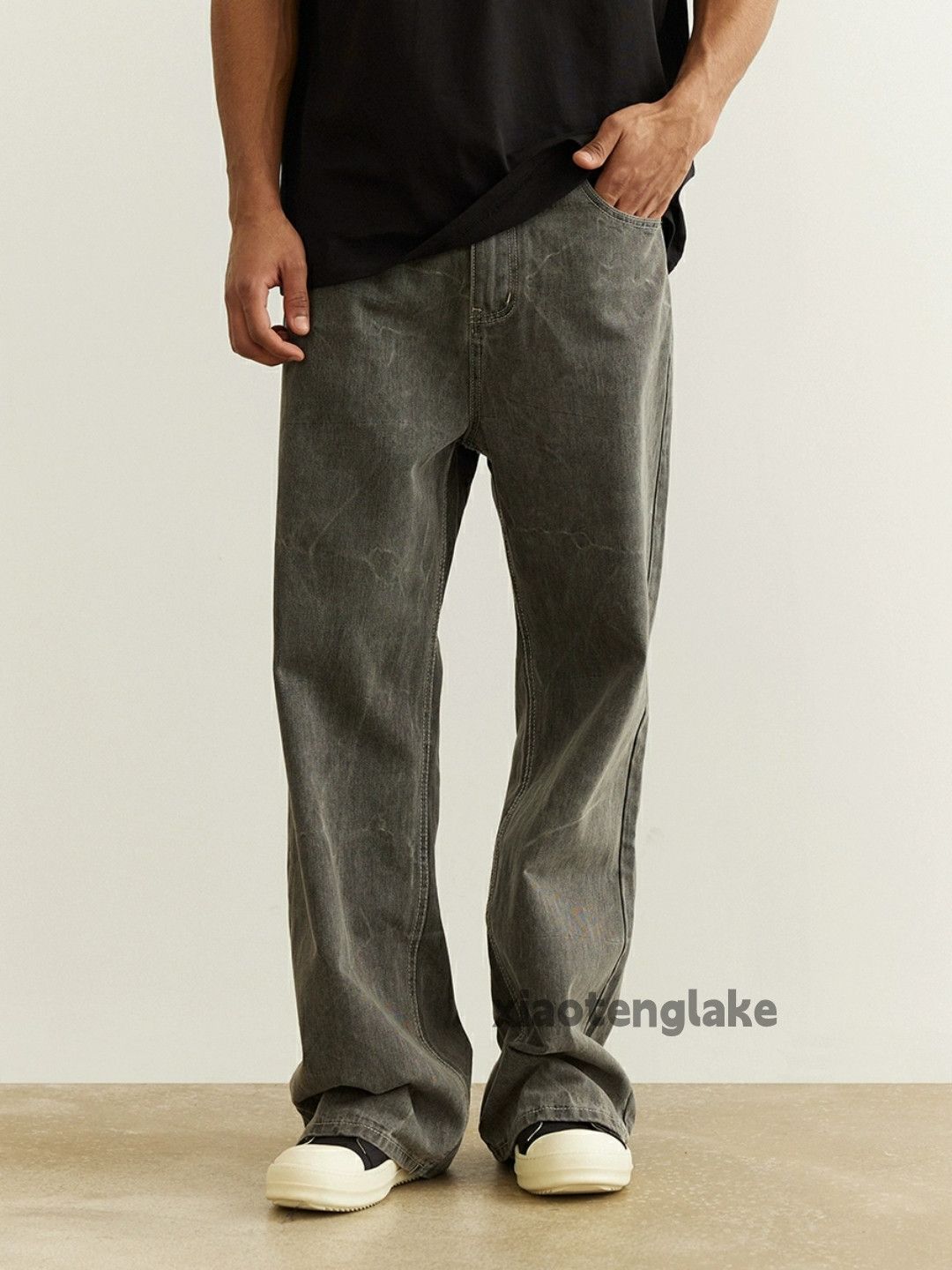 Jean × Vintage washed faded cleanfit yuppie pattern hiphop jeans Size US 32 / EU 48 - 6 Thumbnail