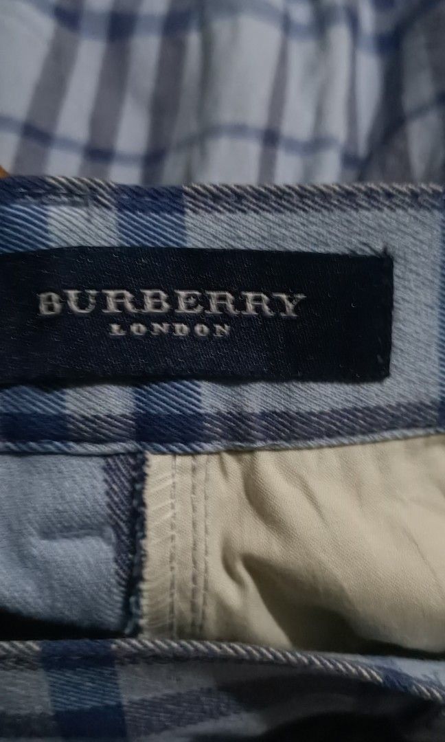 Burberry Burberry Nova Check Trousers OG Blue Plaid 36R Size US 36 / EU 52 - 8 Thumbnail