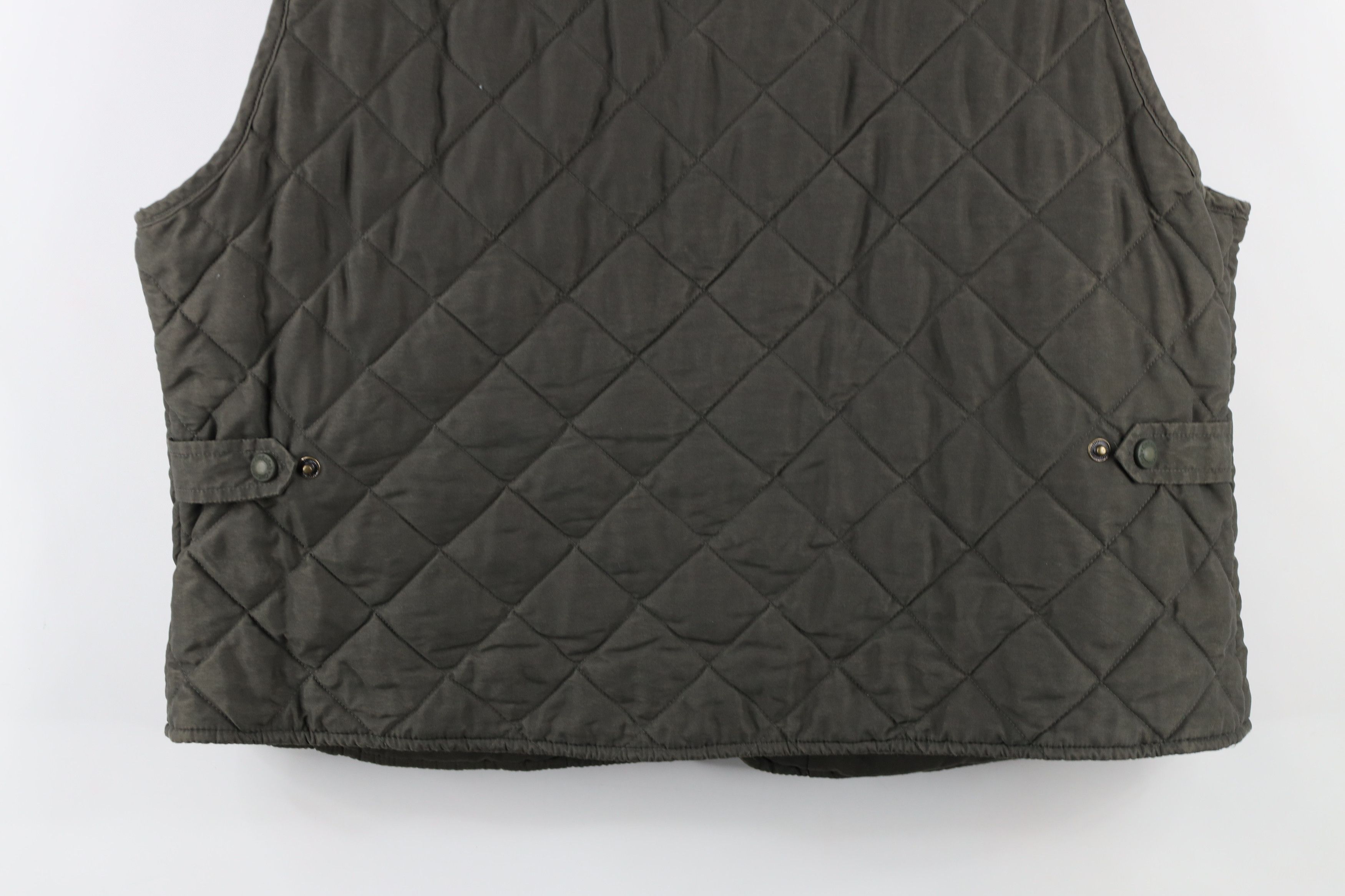 Cabelas × Vintage Vintage Cabelas Quilted Full Zip Vest Jacket Grayish Green Size XL / US 12-14 / IT 48-50 - 13 Thumbnail