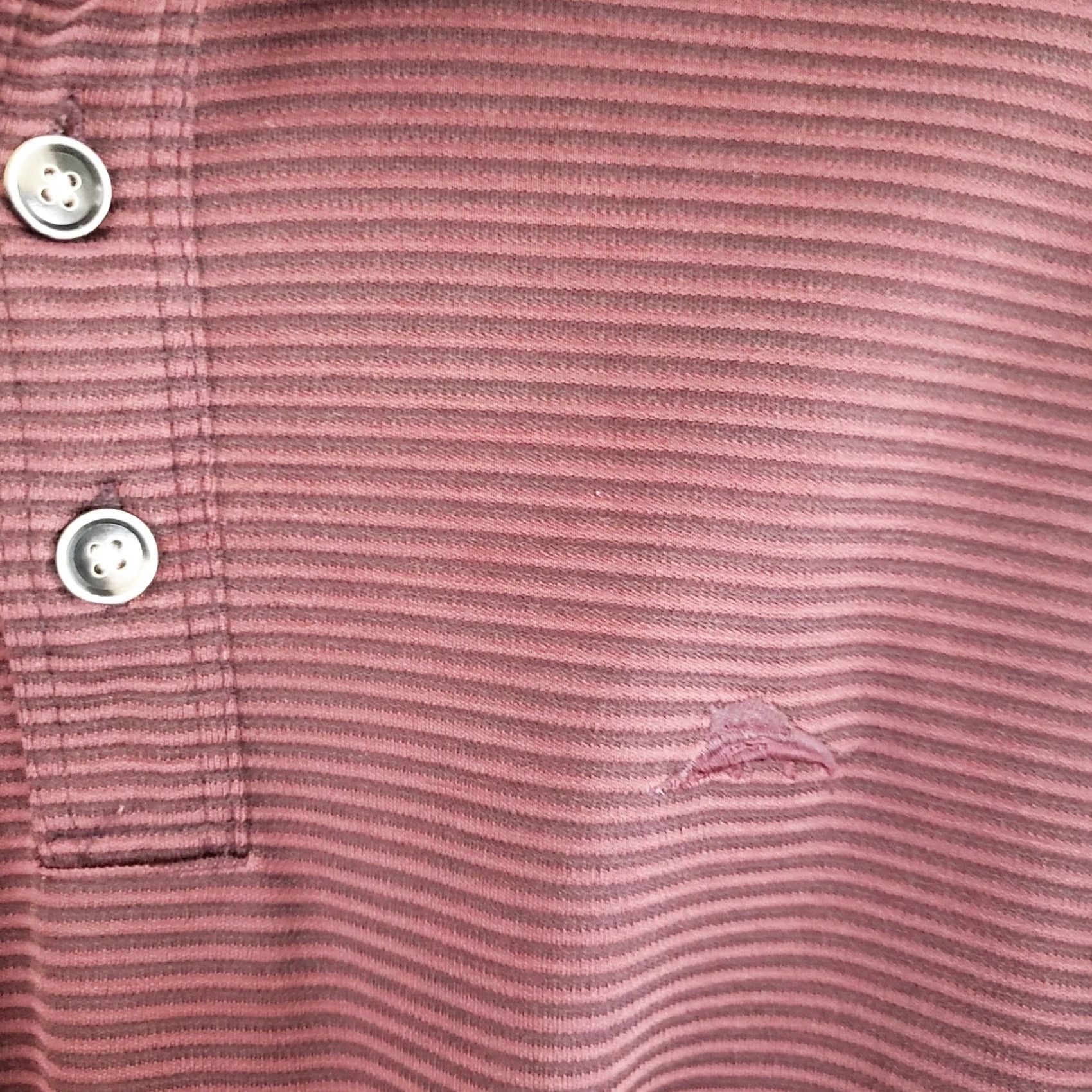 Tommy Bahama Tommy Bahama Mens 2XL Burgundy Modal Poly Supima Long Sleeve Polo Shirt Logo Size US XXL / EU 58 / 5 - 6 Thumbnail