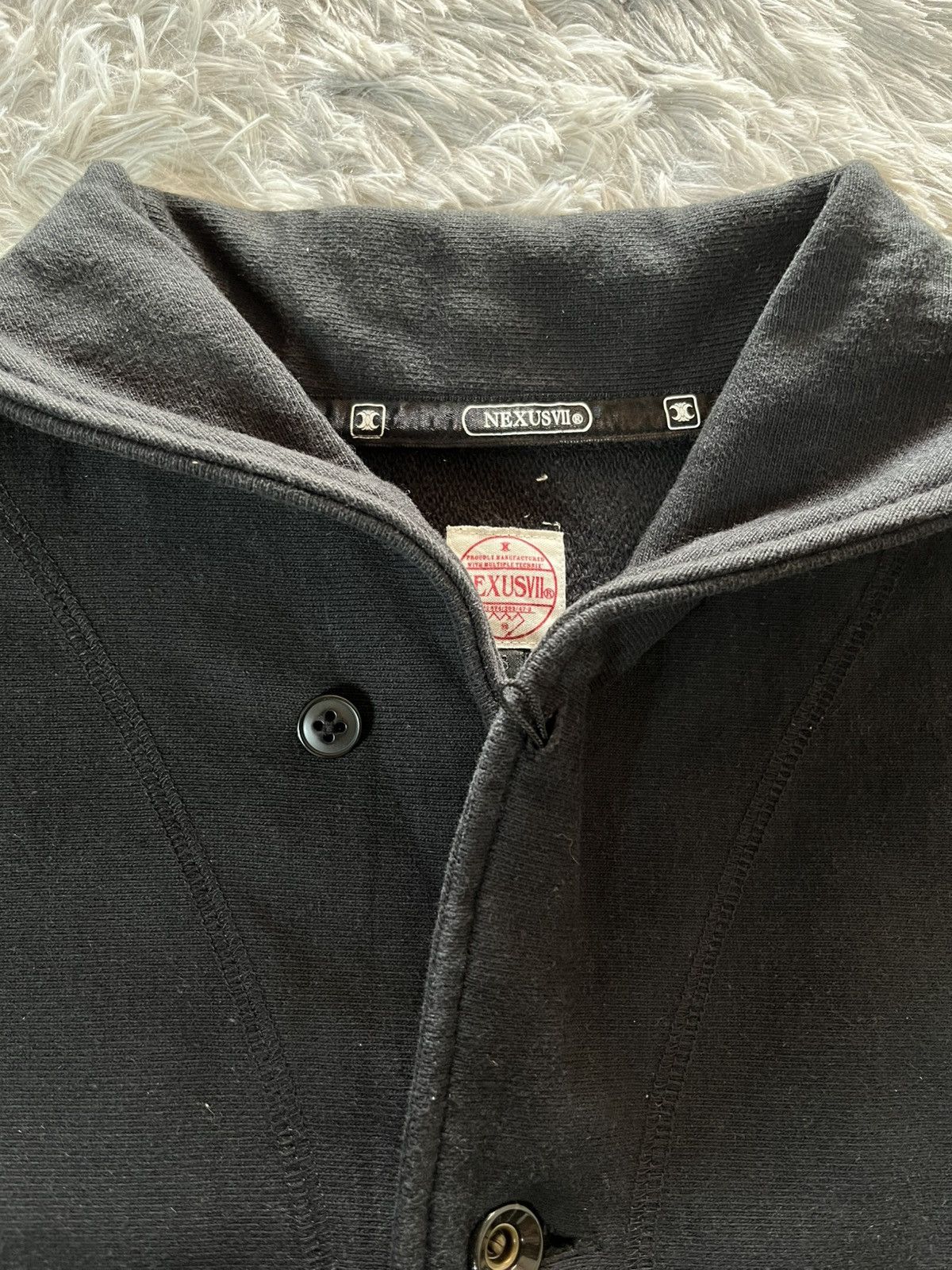 NEXUSVII Rare NexusVII cardigan heavyweight cotton shawl collar Size US L / EU 52-54 / 3 - 6 Thumbnail