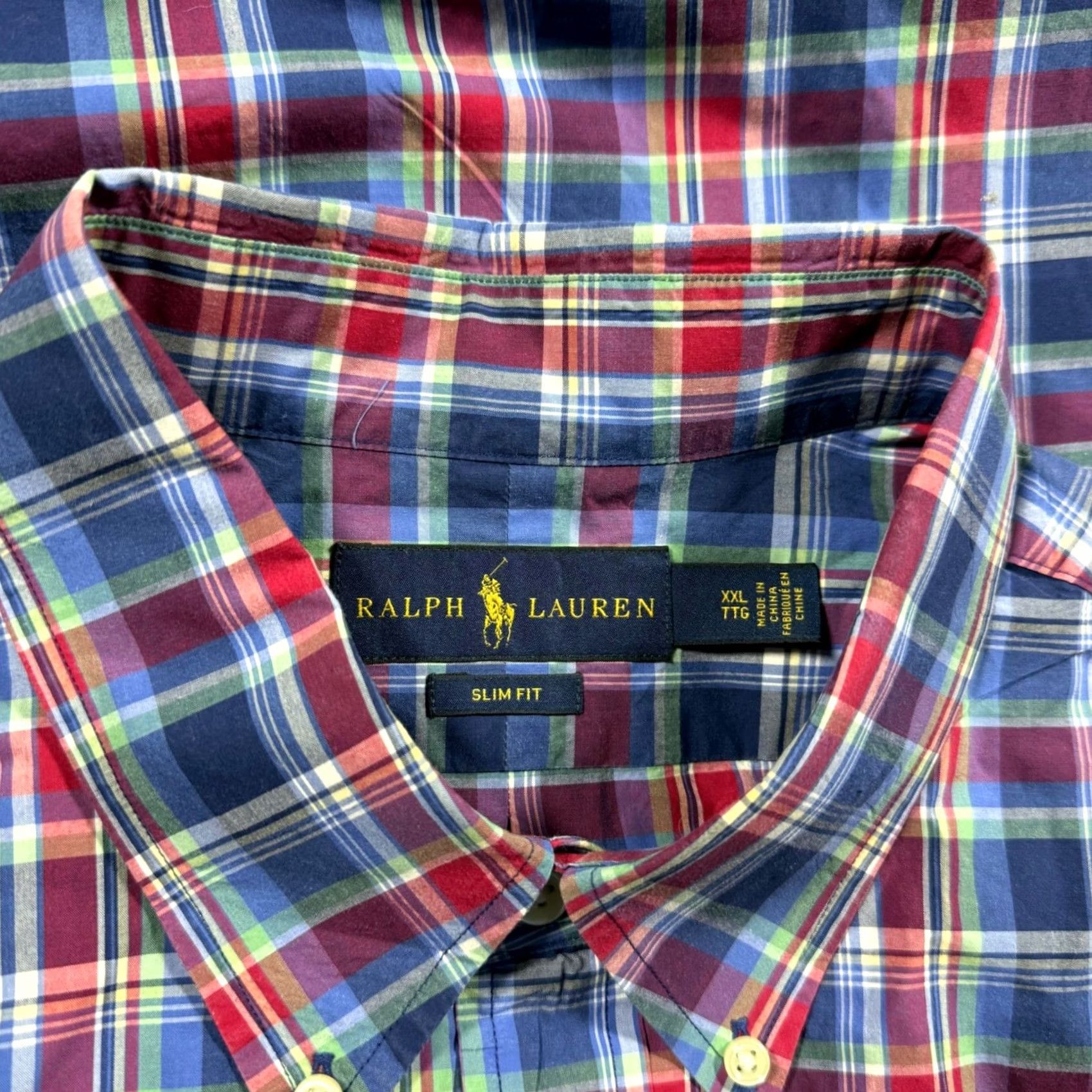 Ralph Lauren Ralph Lauren Slim Fit Madras Plaid Colorful Button Down Shirt Size 2XL Mens Size US XXL / EU 58 / 5 - 3 Thumbnail