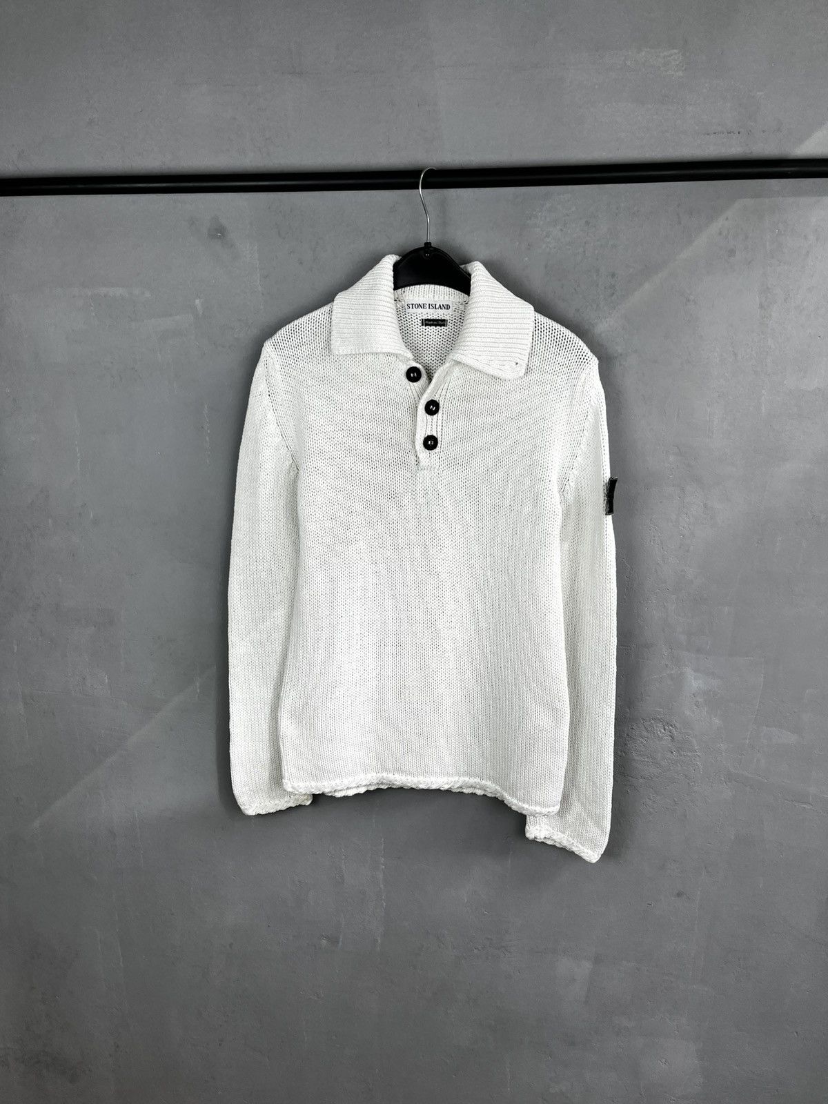 Stone Island × Vintage Stone Island SS 1998 Half Button Knit Size US S / EU 44-46 / 1 - 5 Thumbnail