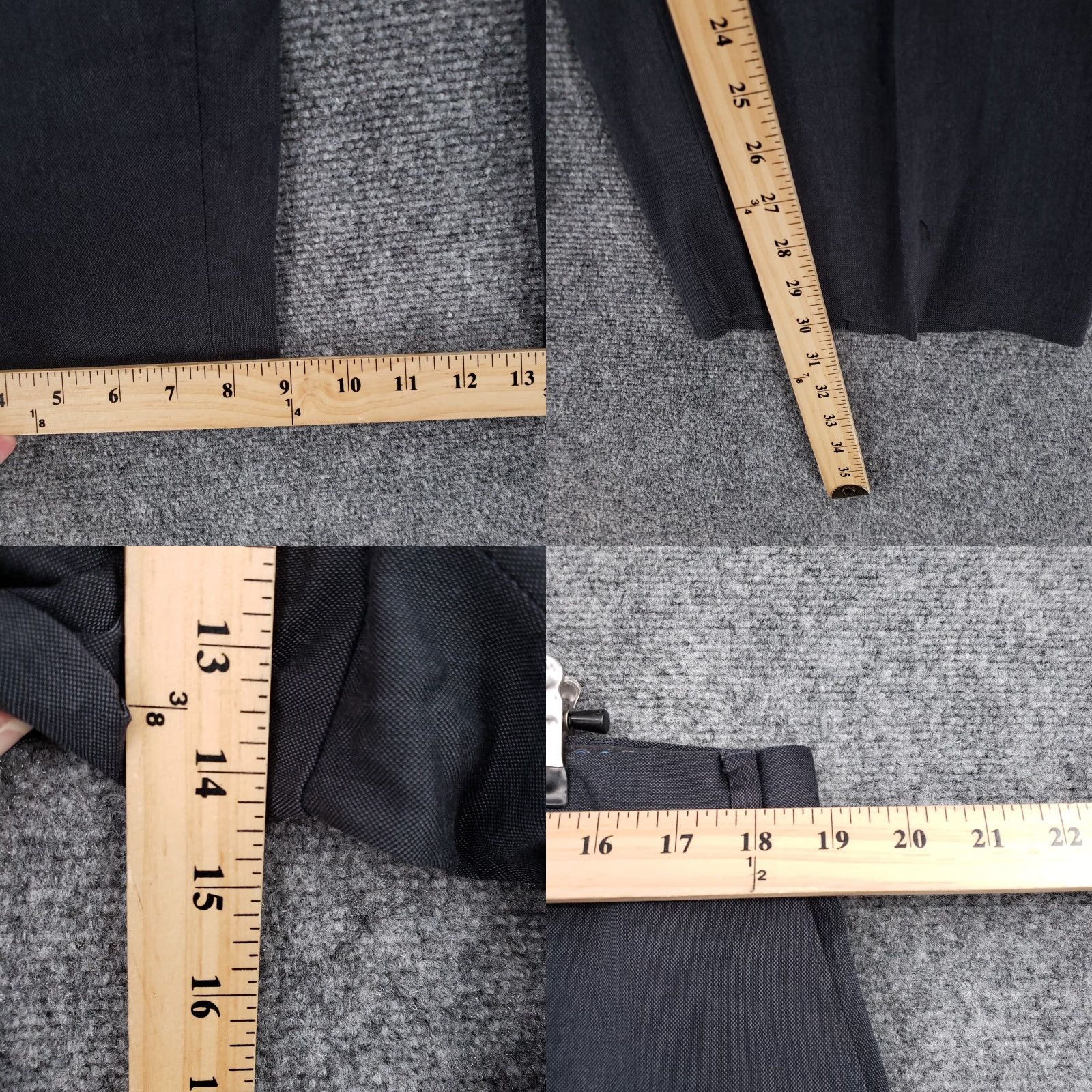 Michael Kors Michael Kors Dress Pants Mens 38x34 Gray Mid-Rise Straight Leg Business Casual Dress Pants Size US 38 / EU 54 - 8 Thumbnail