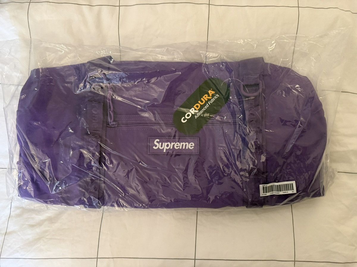 Supreme Supreme Duffle Bag SS26 Box Logo Purple Cotton Blend Ripstop Size ONE SIZE - 5 Thumbnail