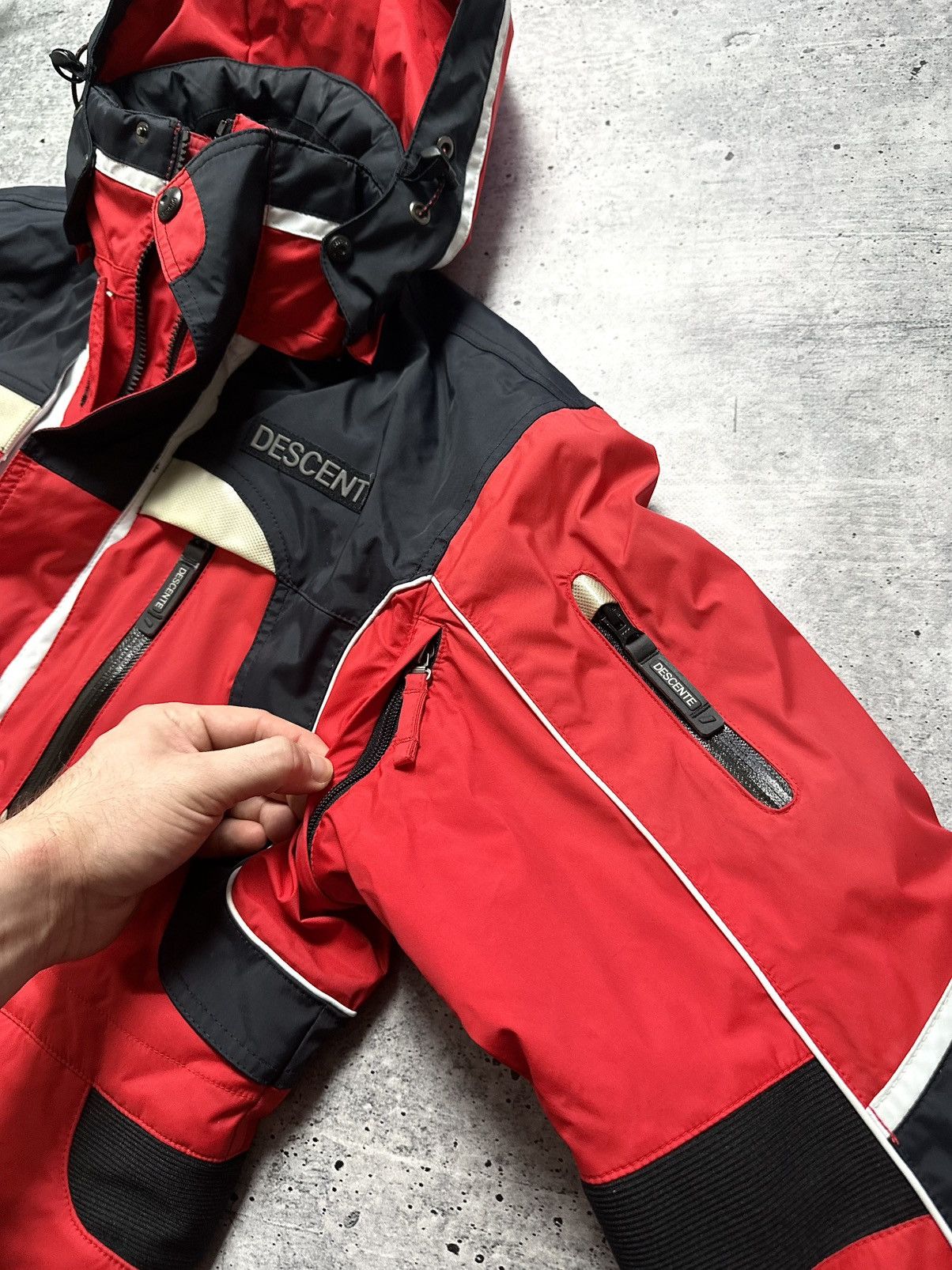 Descente Vintage 90s Descente Ski Goggle Pocket Jacket Titan Thermo Size US S / EU 44-46 / 1 - 7 Thumbnail
