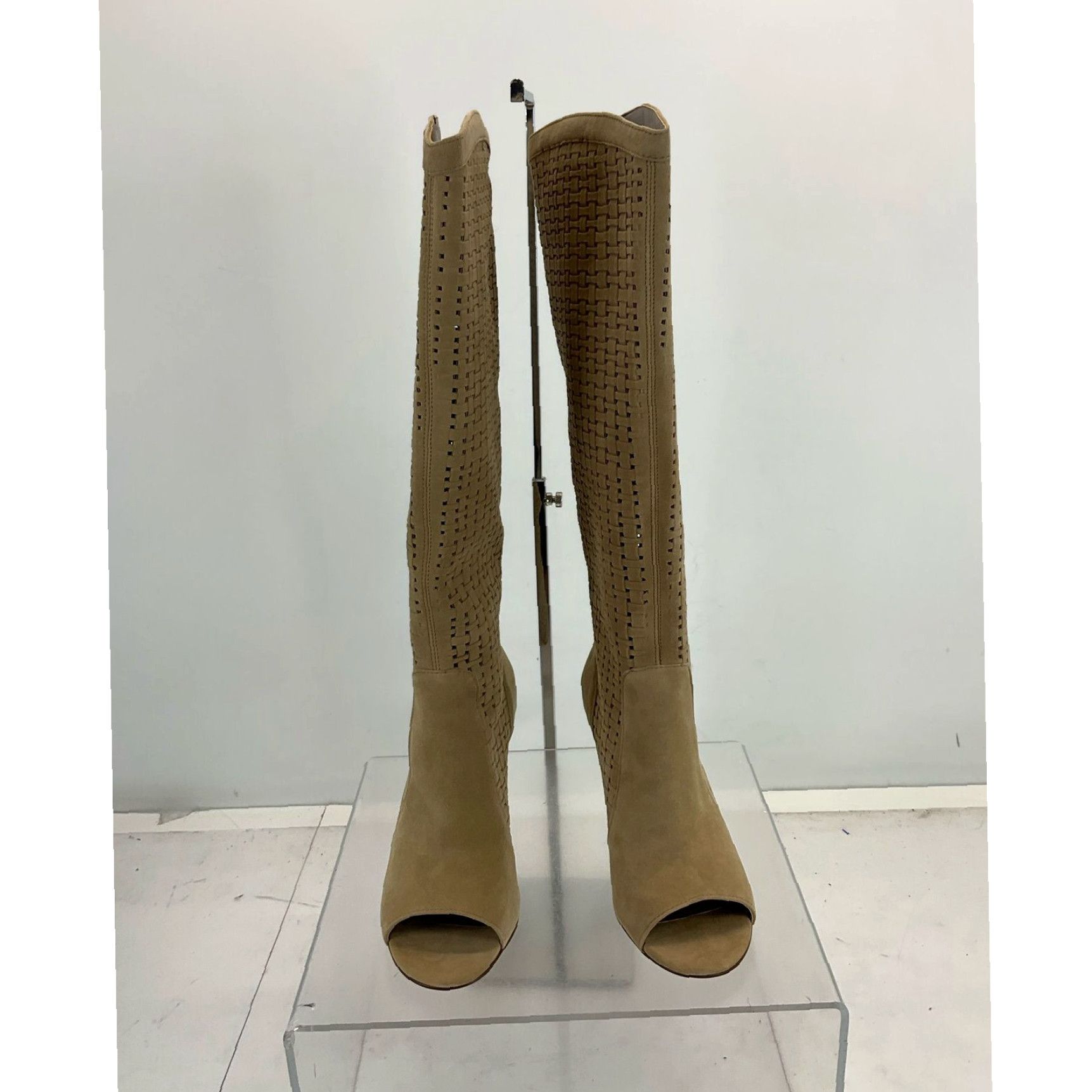Vince Camuto Vince Camuto Kiminni Black Perforated Suede Embellished Ankle Boots 8M Grailed