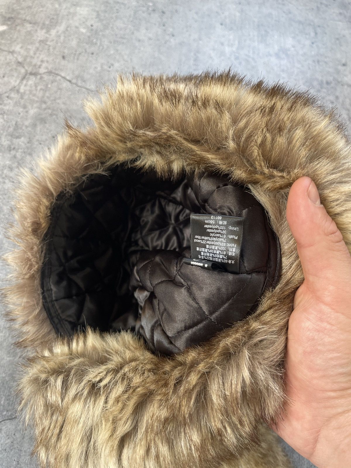 Vintage Ushanka Trapper Hat Furry Mohair Fuzzy Fur Hat Y2K Size ONE SIZE - 8 Thumbnail