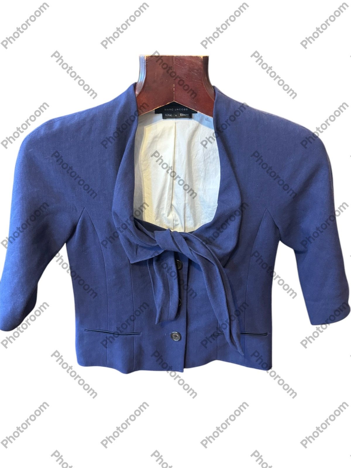 Marc Jacobs Marc Jacobs linen cropped blazer size 4 Size S / US 4 / IT 40 - 1 Thumbnail