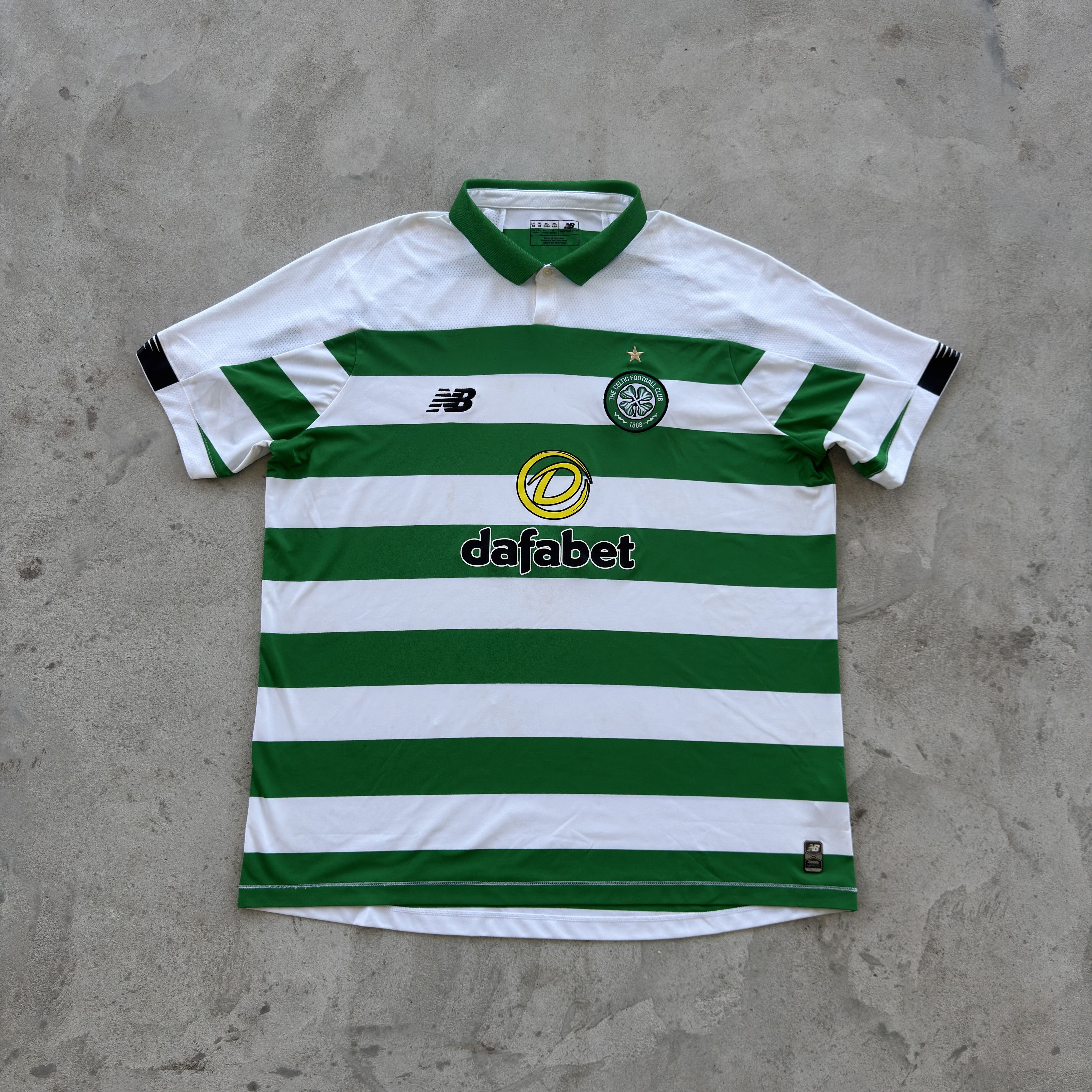 New Balance New Balance Celtic FC Soccer Jersey 2XL Home Kit Dafabet Size US XXL / EU 58 / 5 - 1 Thumbnail