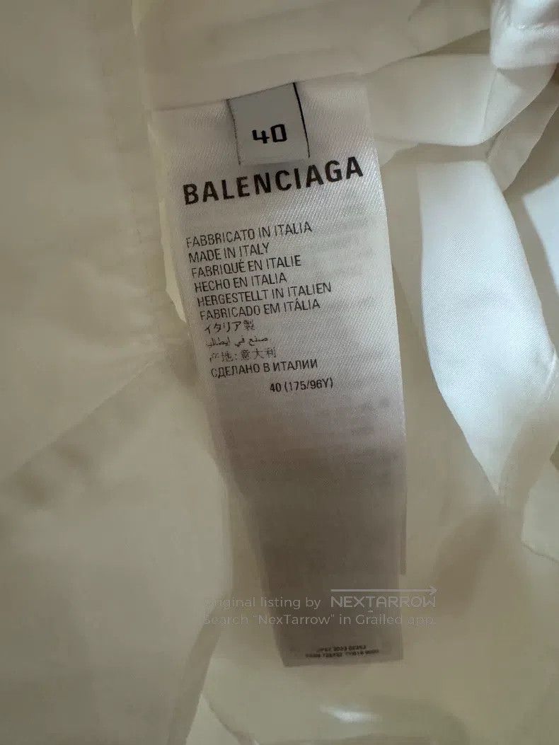 Balenciaga Balenciaga size 40 Splash-dyed white long-sleeve shirt jac Size US S / EU 44-46 / 1 - 5 Thumbnail