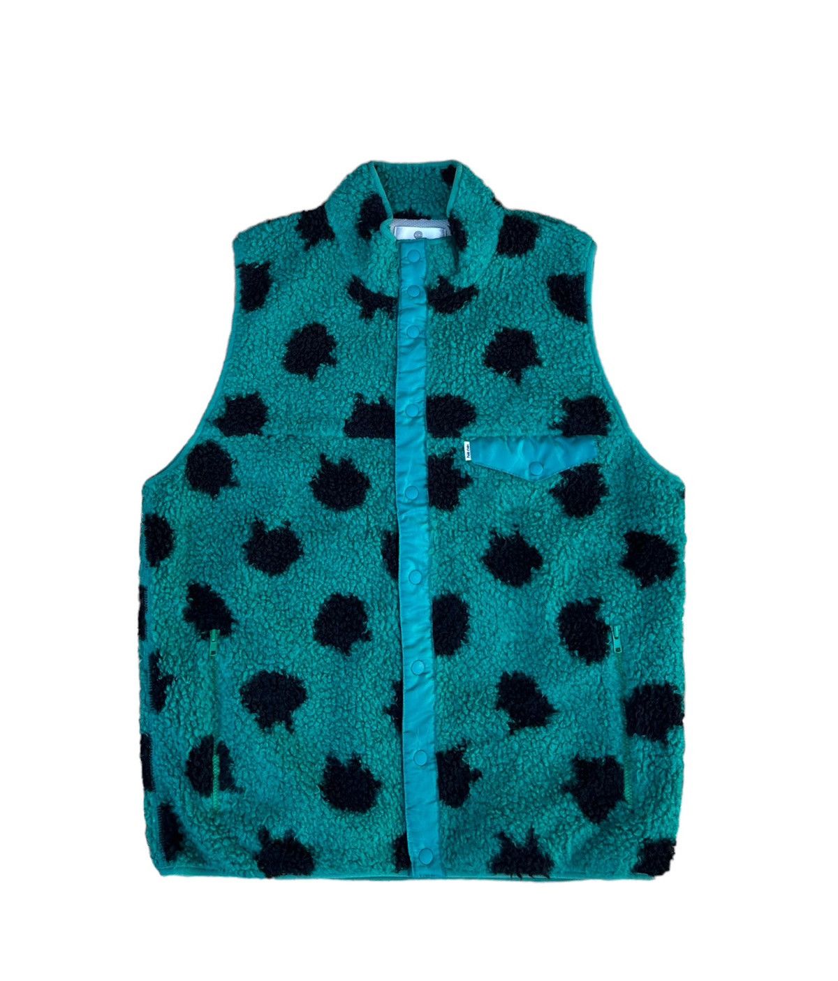 Issey Miyake Ne-net by Issey Miyake polkadot deep pile fleece vest Size L / US 10 / IT 46 - 1 Thumbnail