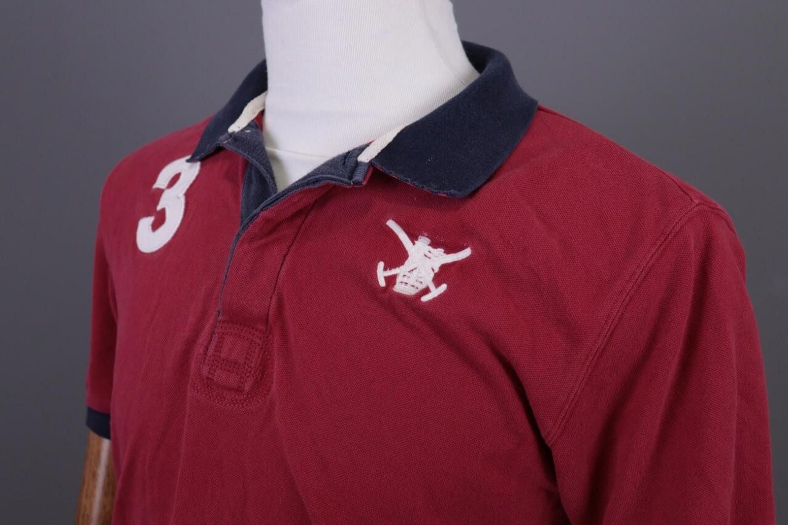 Designer Hackett London Tailored Fit Red Polo Shirt Size M Size US M / EU 48-50 / 2 - 9 Thumbnail