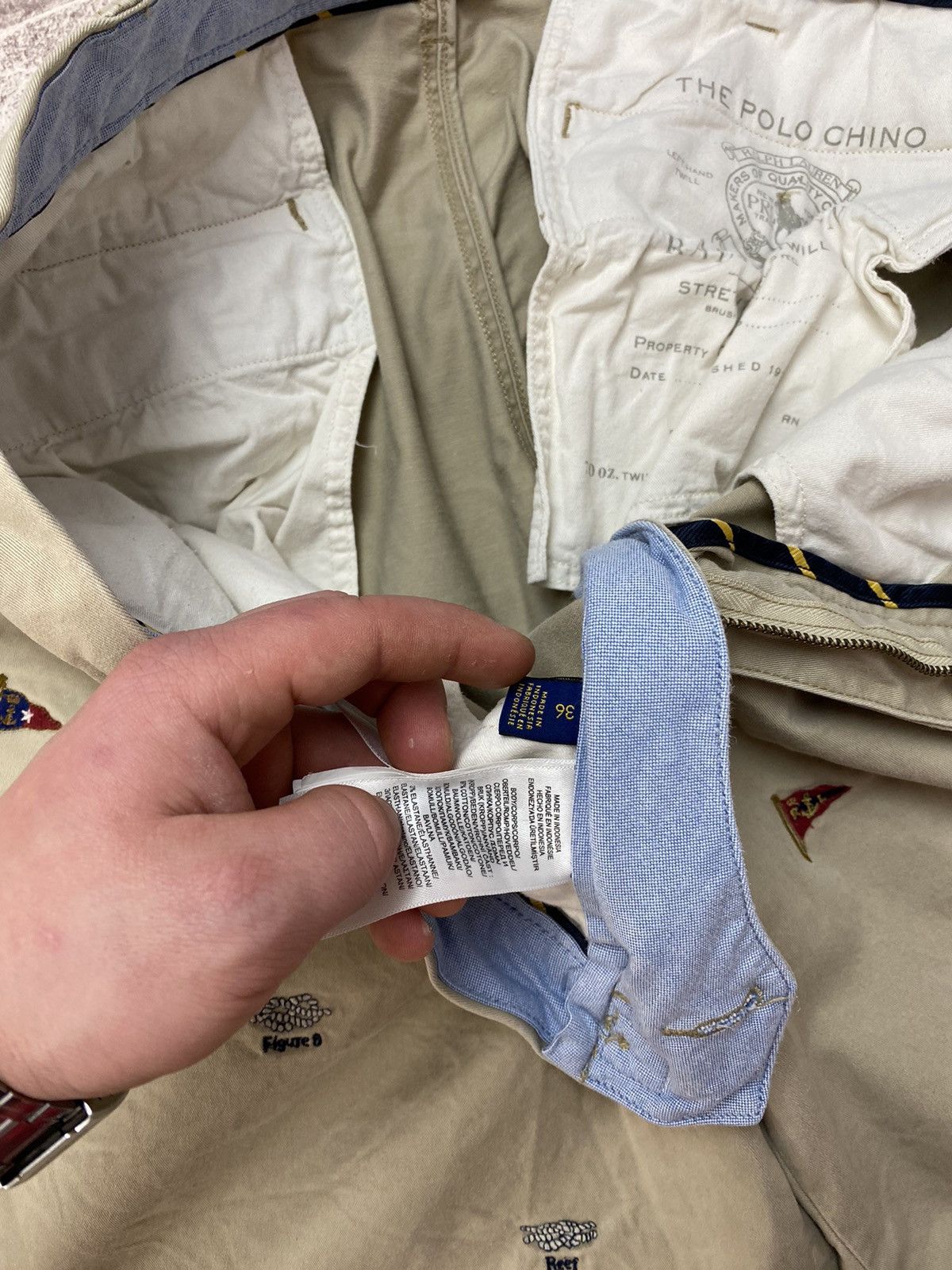 Polo Ralph Lauren × Vintage Polo Ralph Lauren Stretch Classic Fit The Polo Chino 36 Size US 36 / EU 52 - 8 Thumbnail