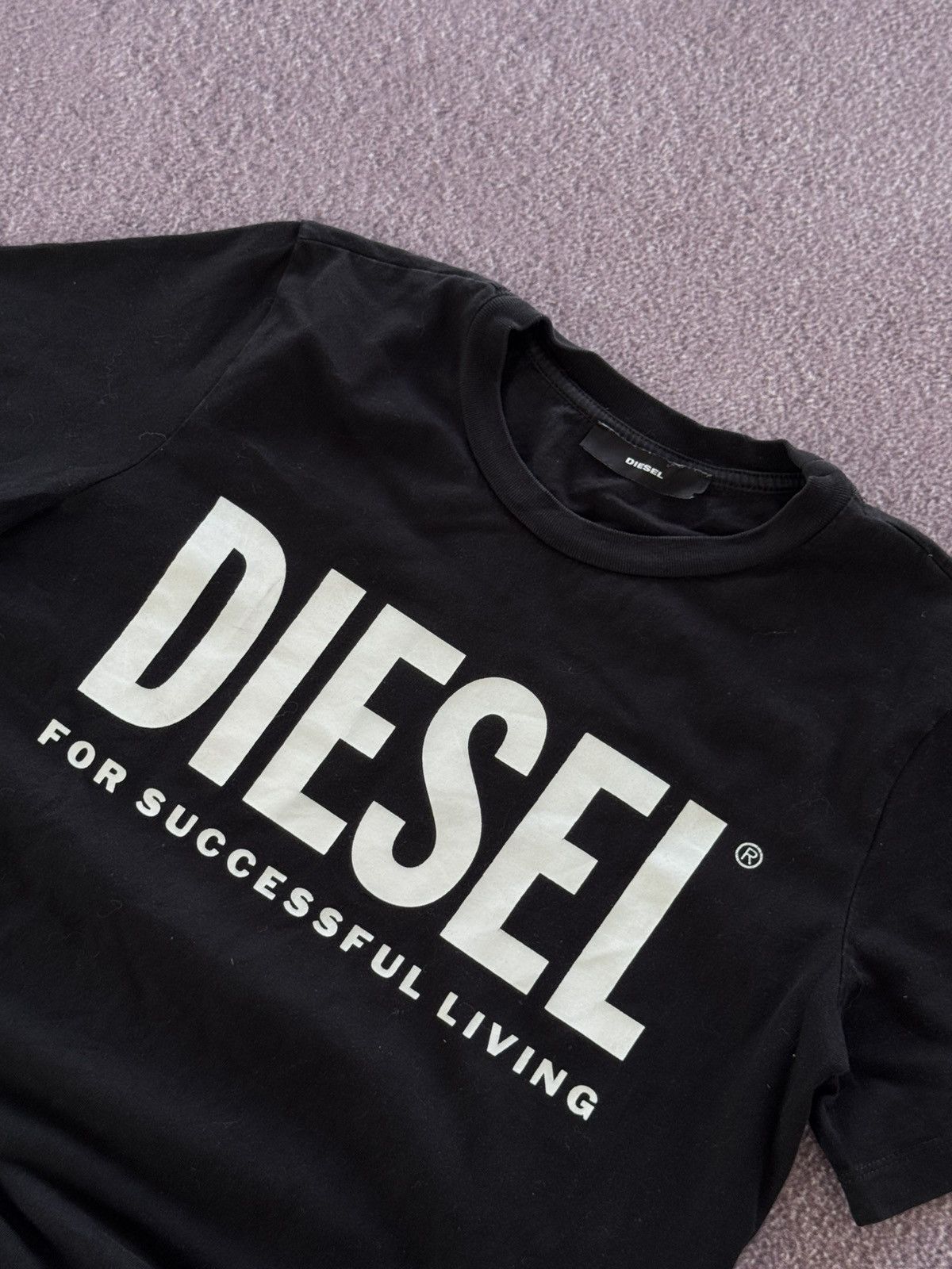 Diesel Diesel Y2K 2020’s Glamour Big Logo Luxury T-Shirt Size M / US 6-8 / IT 42-44 - 7 Thumbnail