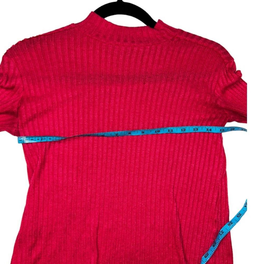 Zara Zara l Hot Pink Ribbed High Neck Top Small Size S / US 4 / IT 40 - 3 Thumbnail