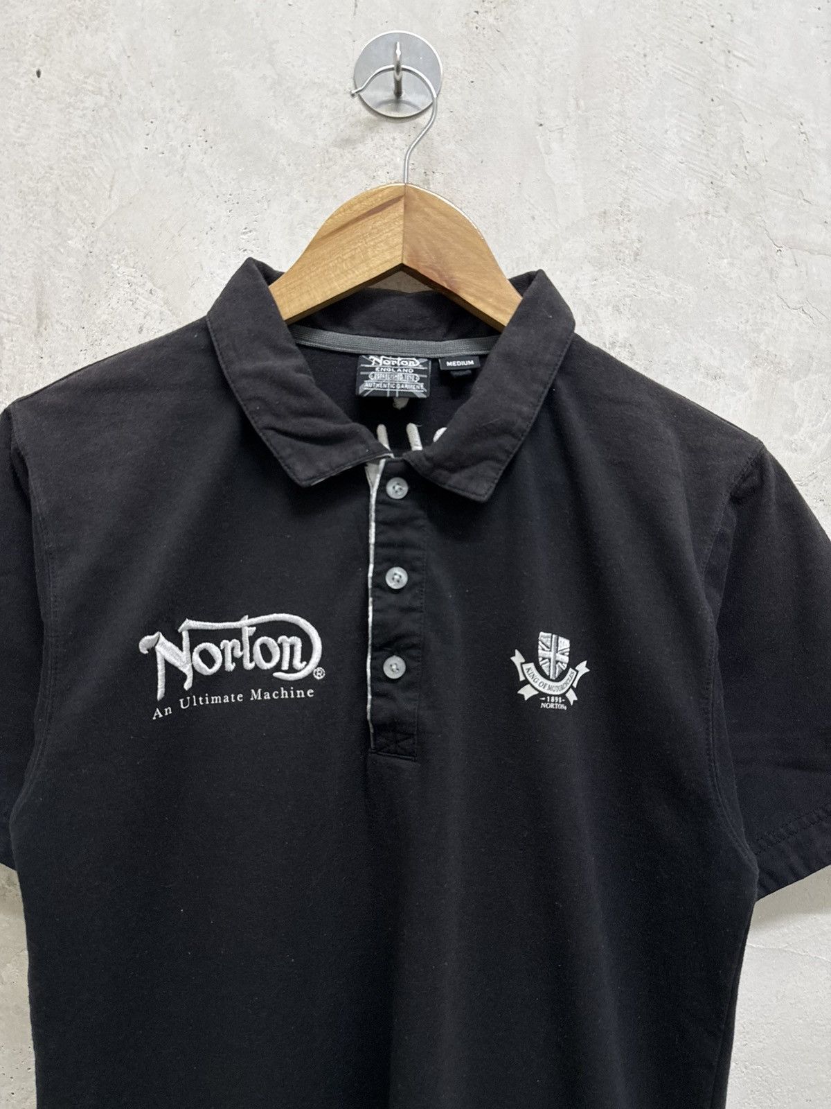 Norton Norton Birmingham Embroidery Polo Shirt Black Size US S / EU 44-46 / 1 - 5 Thumbnail