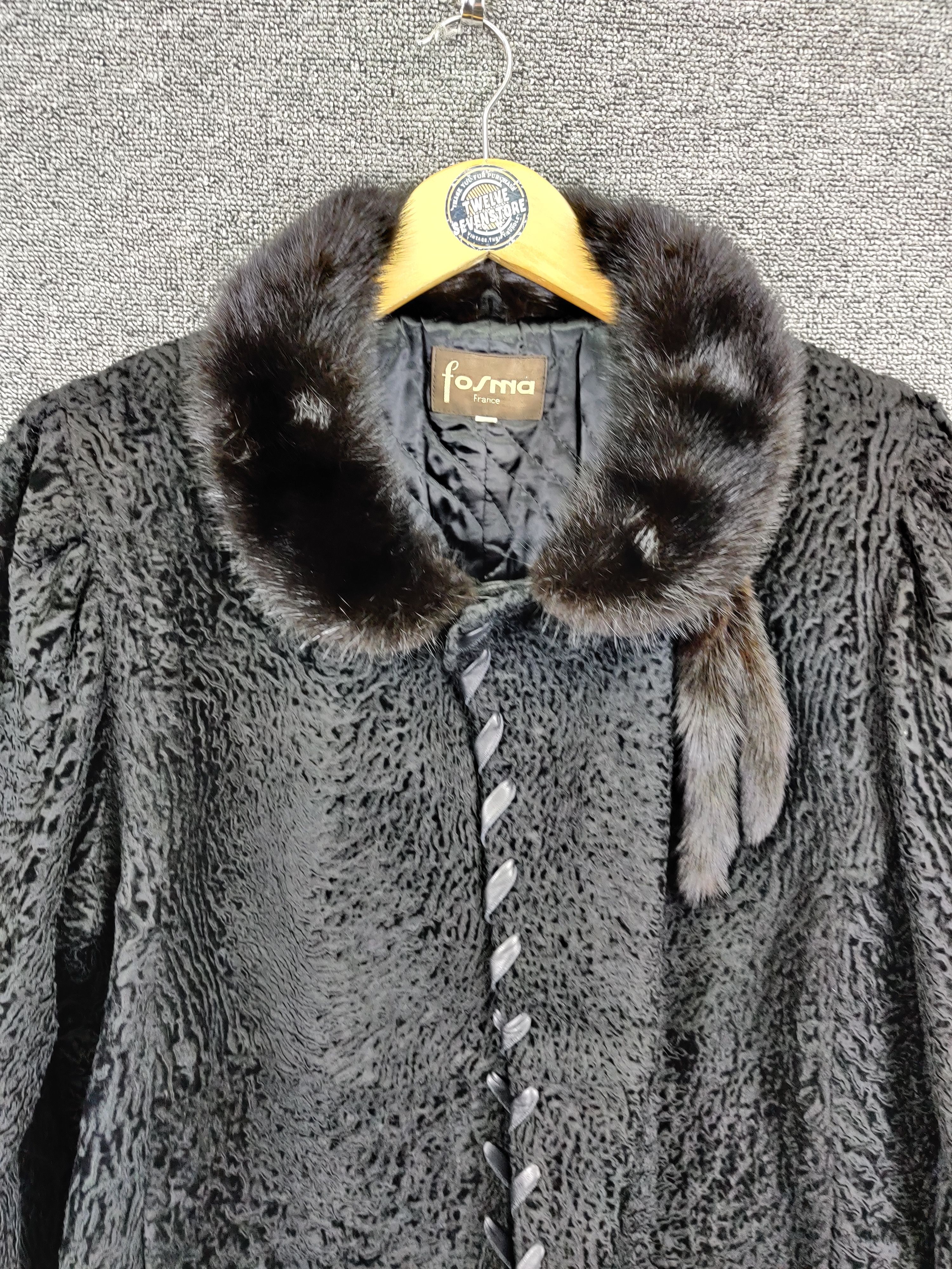 Japanese Brand Fosma France Leather Fur Jacket Size US M / EU 48-50 / 2 - 7 Thumbnail