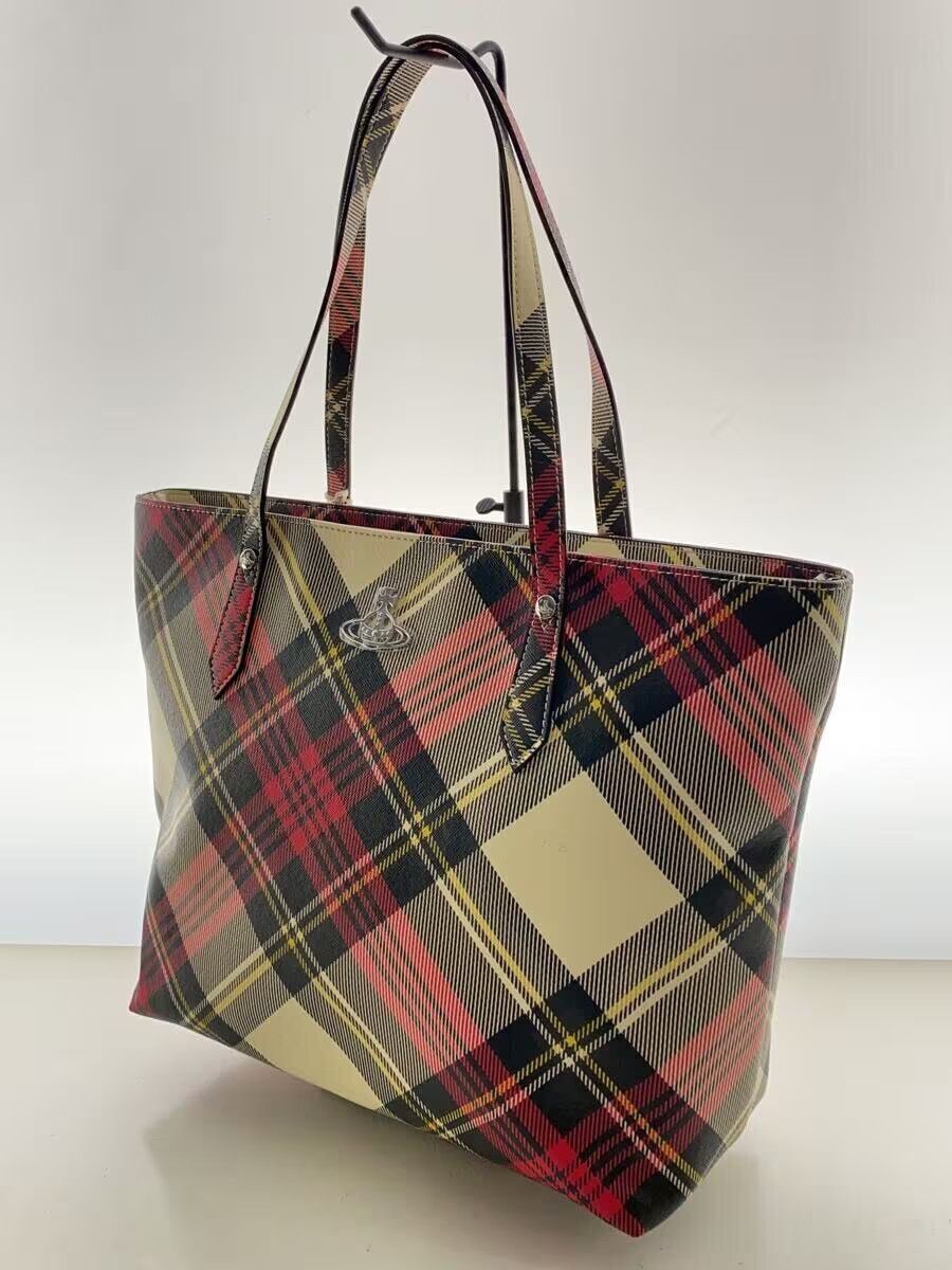 Vivienne Westwood Plaid Orb Vegan Leather Tote Bag Size ONE SIZE - 2 Thumbnail