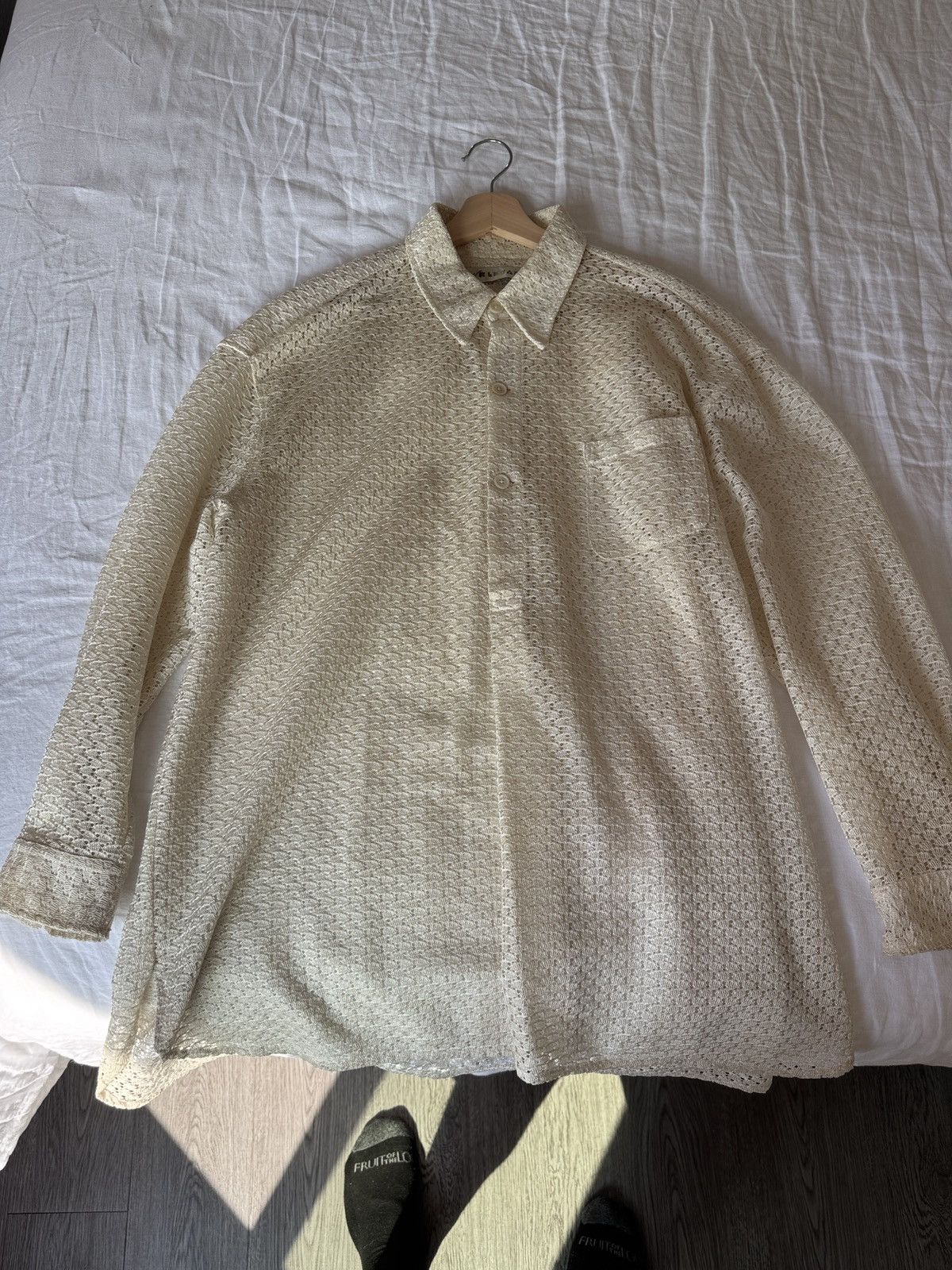 Our Legacy Popover Shirt - Off White Technical Lace | Grailed