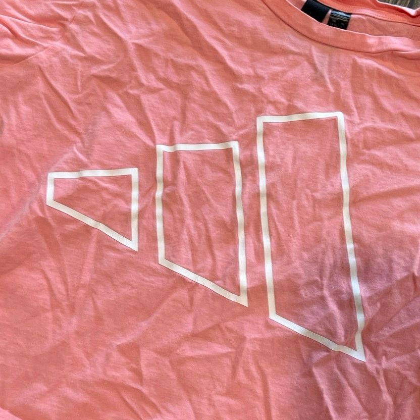 Adidas Adidas Crop Tee Short Sleeve Logo Print Crewneck Pink Size S Size S / US 4 / IT 40 - 2 Thumbnail