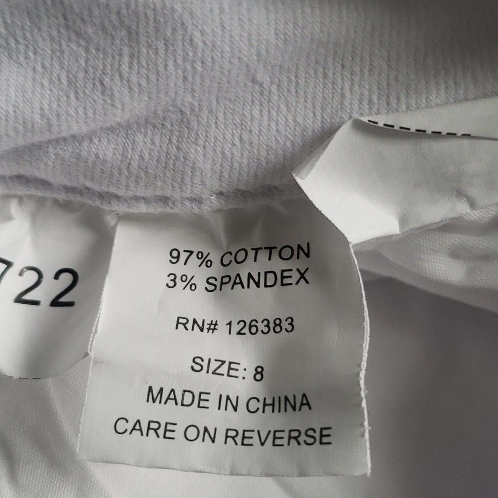 Designer CT1494 Ethyl White Crop Jean 8 Size 30" / US 8 / IT 44 - 5 Thumbnail
