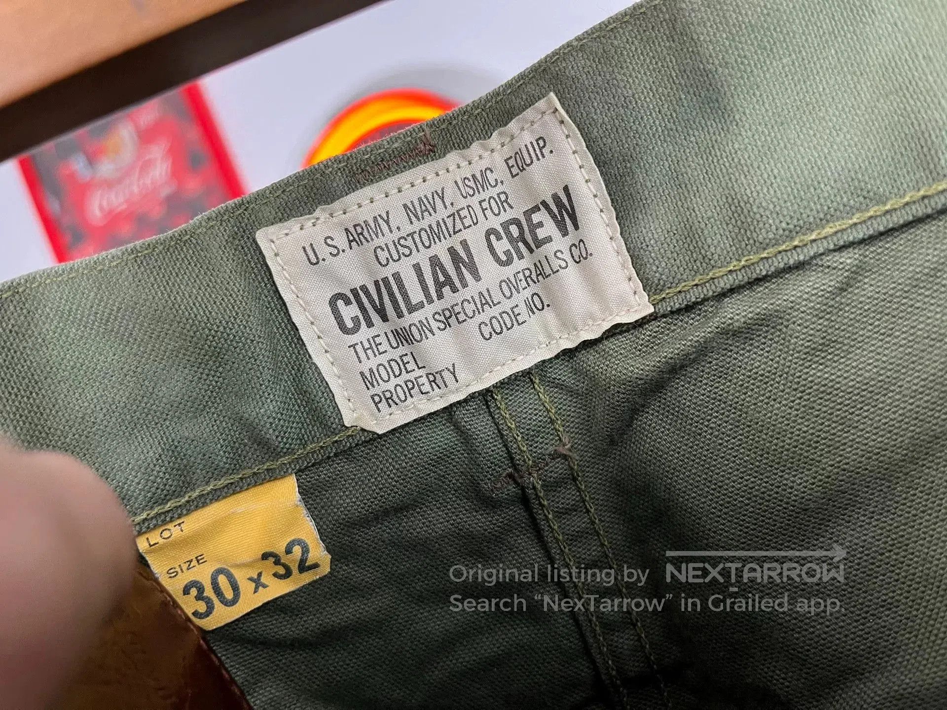 Freewheelers Freewheelers Civilian Crew Olive Pants. Size US 30 / EU 46 - 3 Thumbnail
