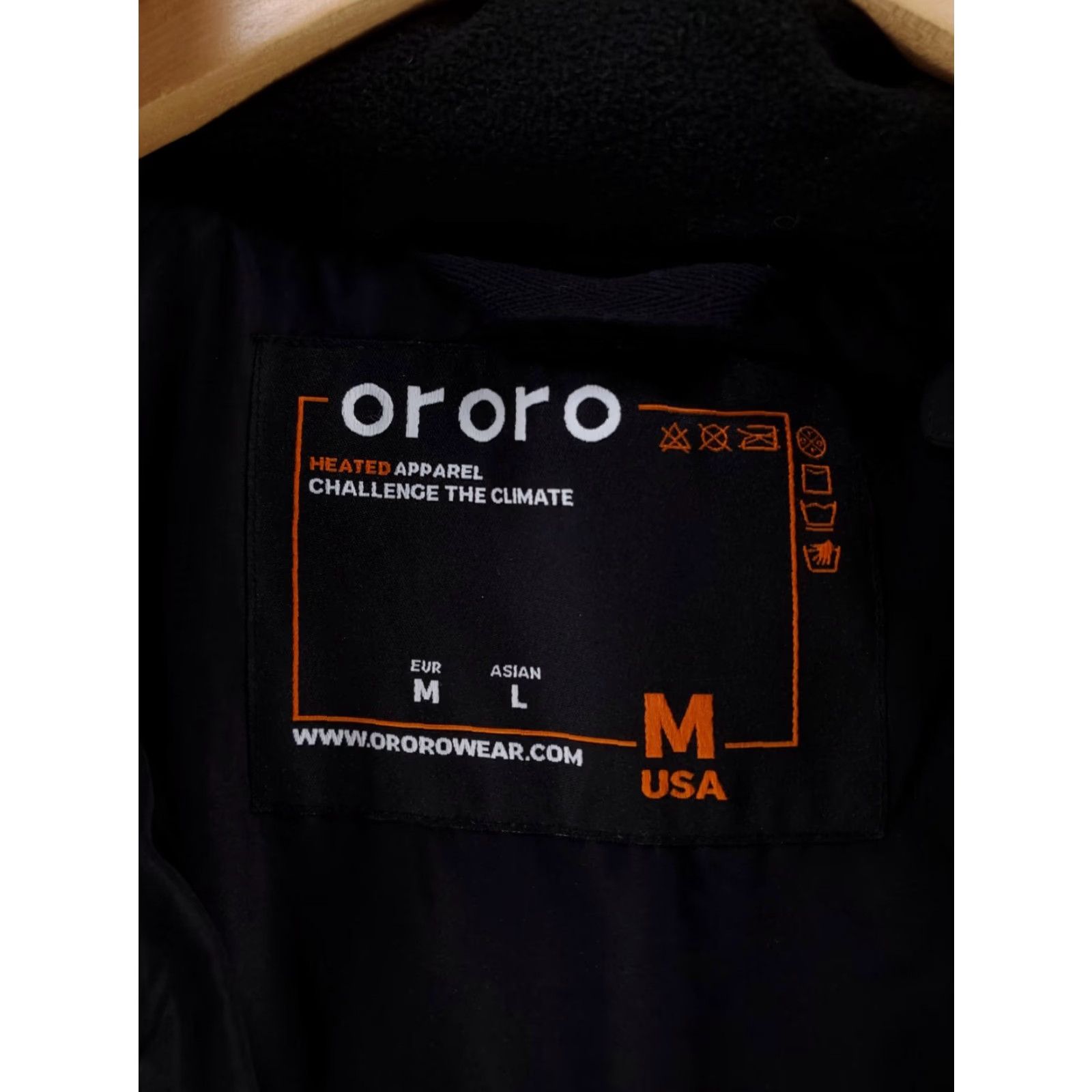 Vintage VINTAGE Ororo Heated Apparel Jacket Coat Black Long Sleeve Working w/ Battery Mens M Size US M / EU 48-50 / 2 - 4 Thumbnail