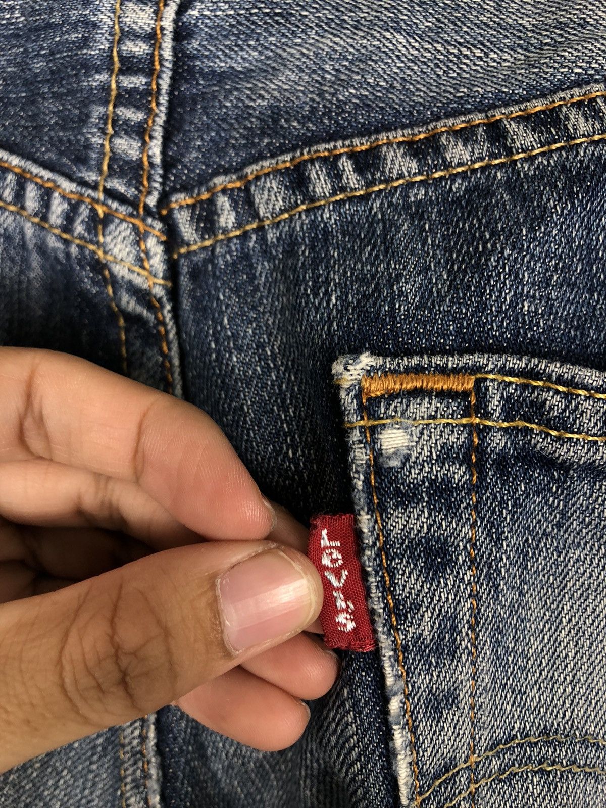 Levi's 🔥90’s VINTAGE LEVI’S ORIGINAL 501 STRAIGHT CUT DISTRESSED Size US 30 / EU 46 - 17 Thumbnail