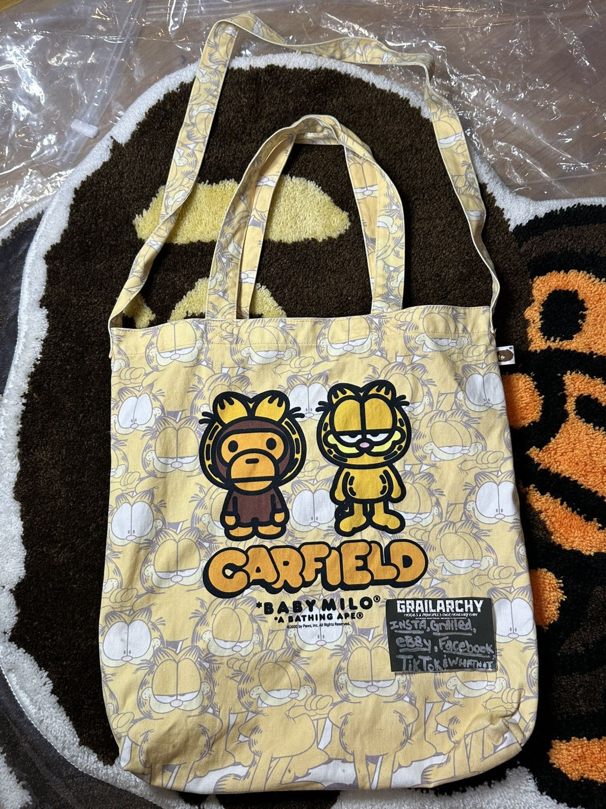 Bape RARE A BATHING APE BAPE x GARFIELD TOTE BAG Size ONE SIZE - 1 Thumbnail