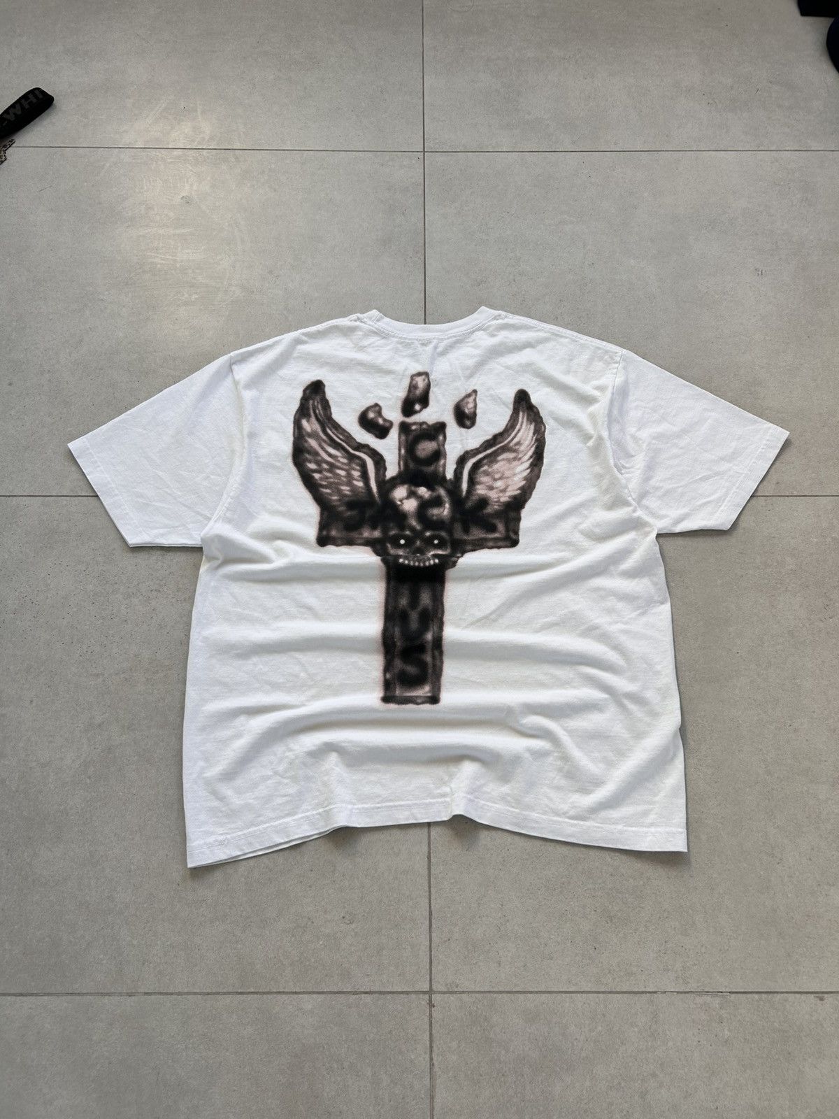 Travis Scott Jackboys 2 C2 White Tee