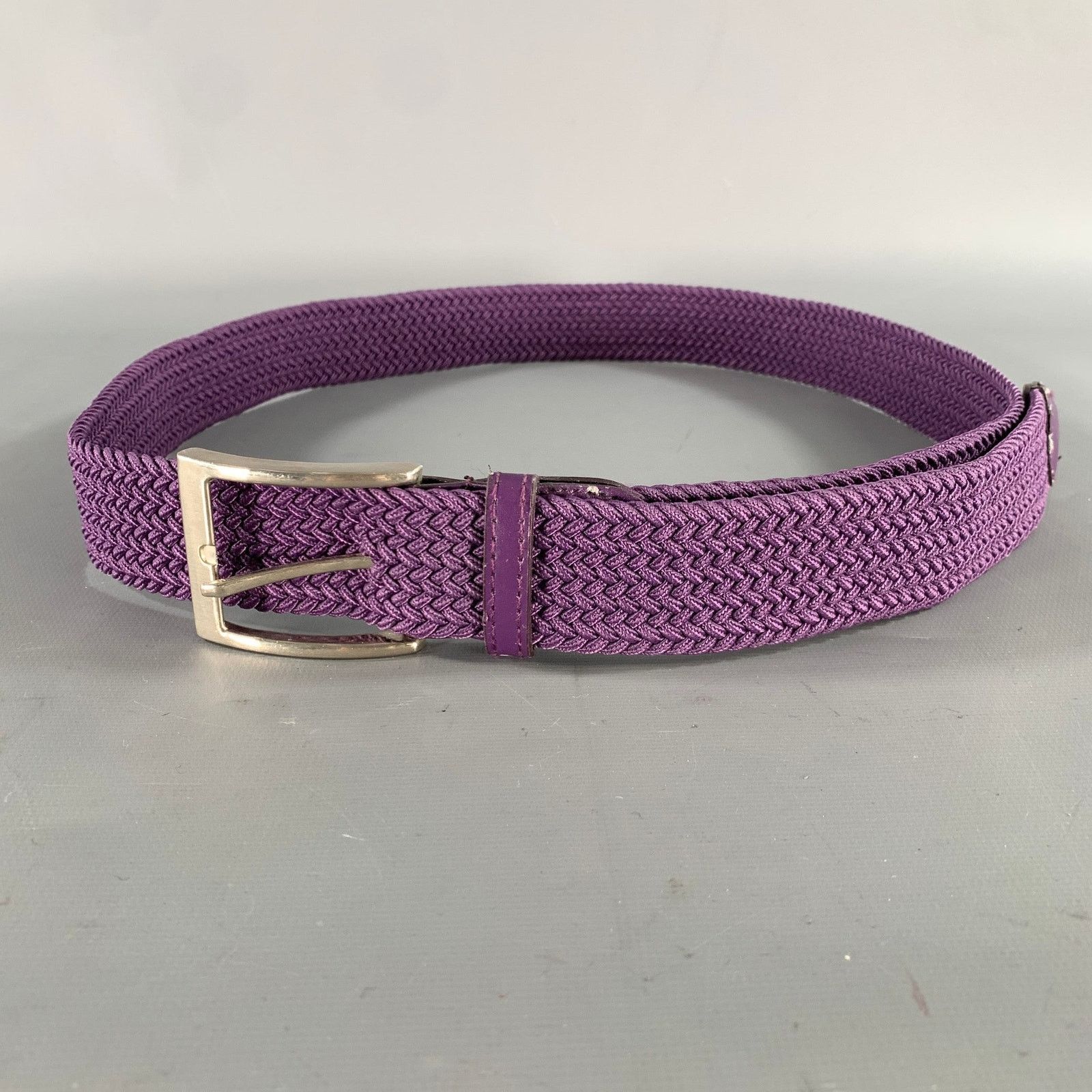 Other NO BRAND Size 38 Purple Woven Belt Size 38 - 1 Thumbnail