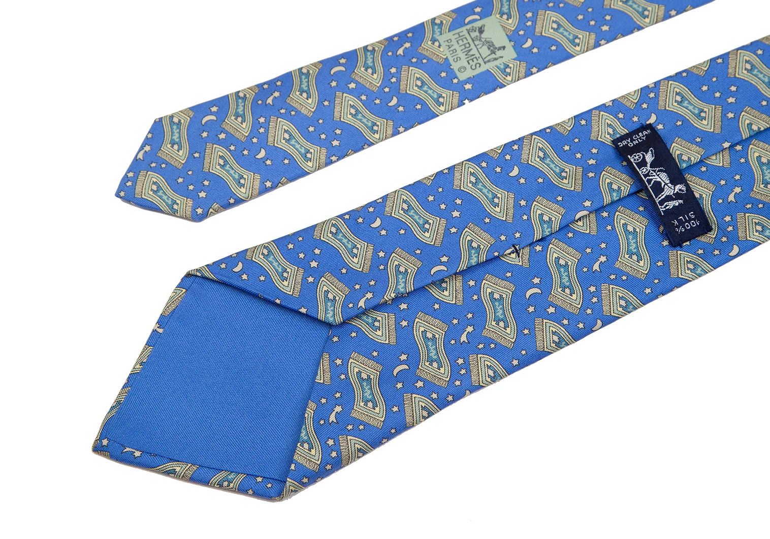 Hermes Silk Tie Carpet in Light Blue Size ONE SIZE - 6 Thumbnail