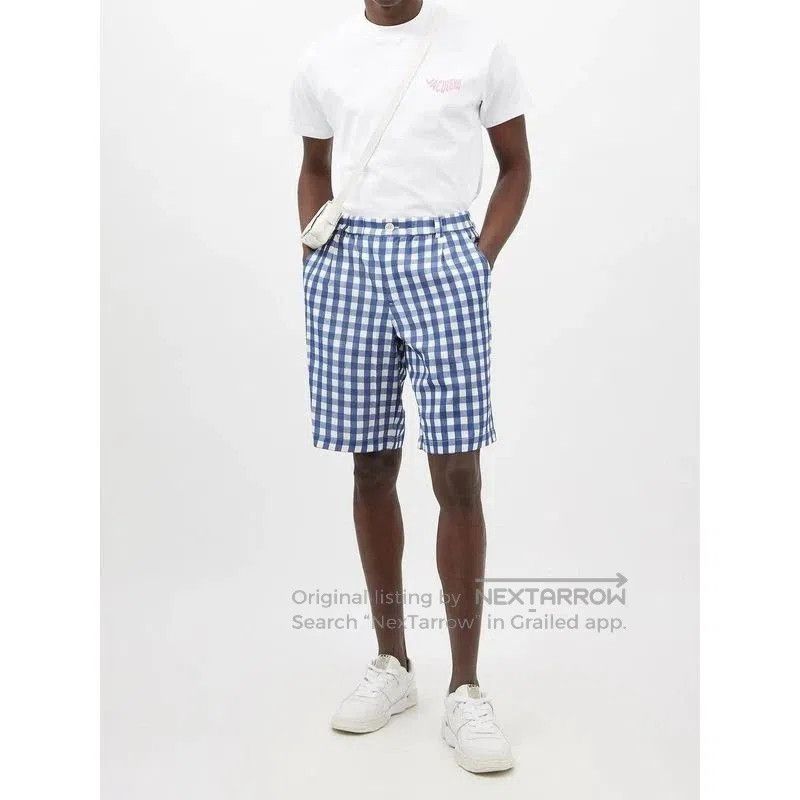 Jacquemus Jacquemus Blue and White Checkered Shorts. Size US 30 / EU 46 - 2 Thumbnail