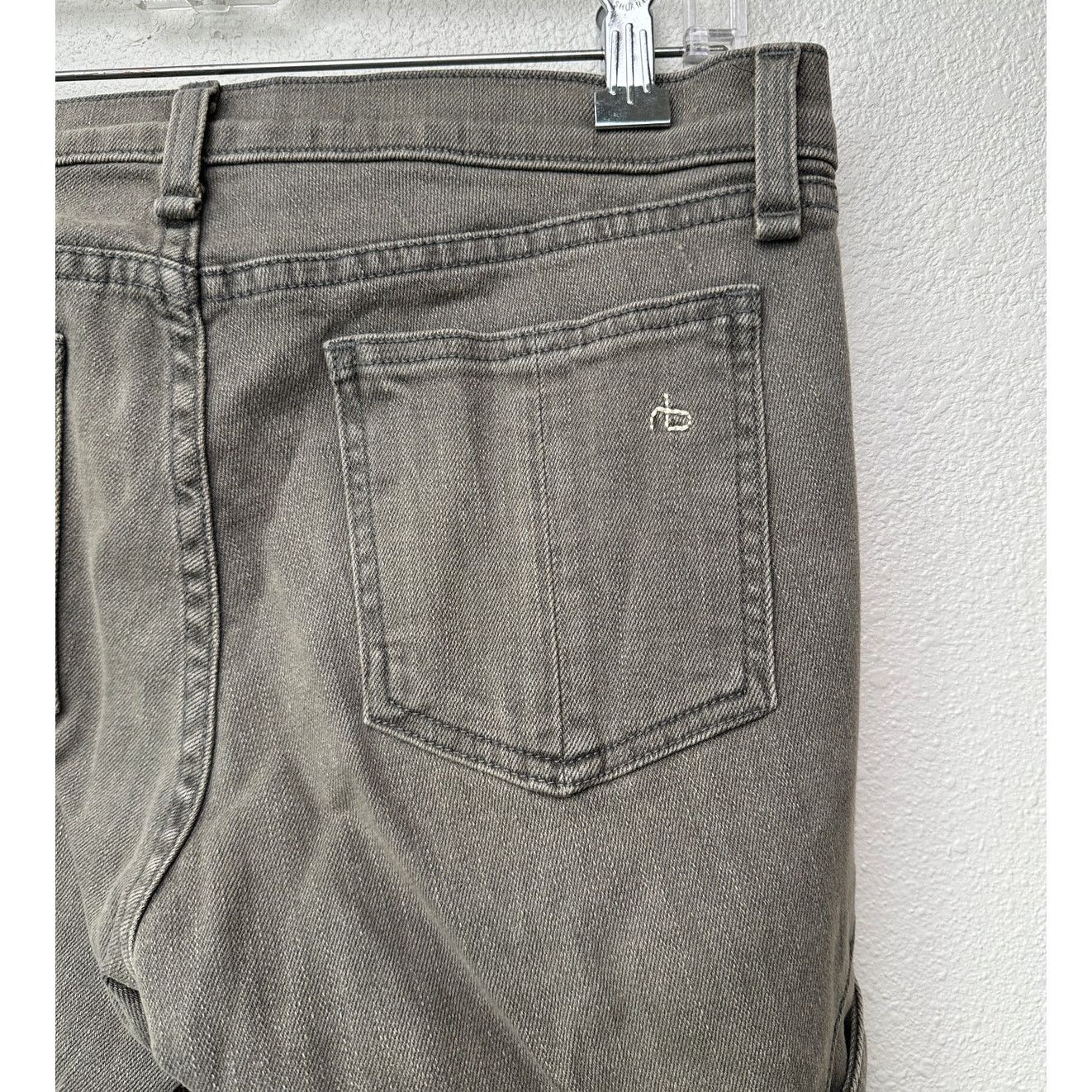 Rag & Bone Rag & Bone Iron Skinny Grey US 28 Mixed Media Zip Jeans Size 28" / US 6 / IT 42 - 9 Thumbnail