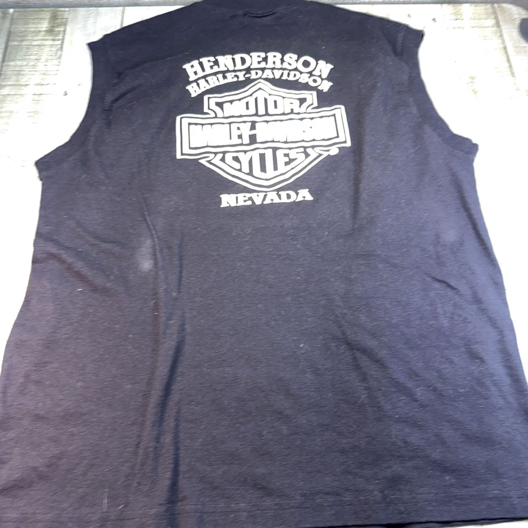 Harley Davidson VINTAGE Harley-Davidson Mens Muscle Tank XL Black 2004 Shirt Size US XL / EU 56 / 4 - 6 Thumbnail