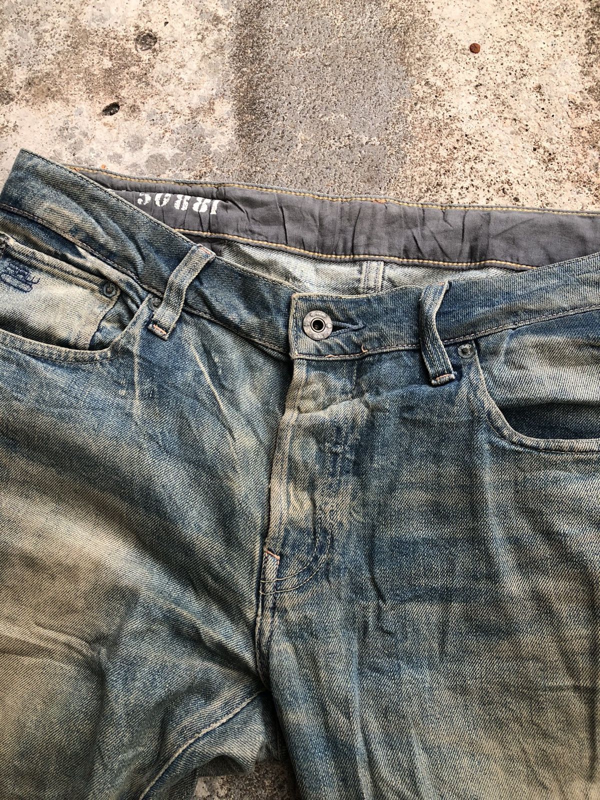 G-Star × Japanese Brand DISTRESSED G STAR RAW DENIM PANTS Size US 37 - 4 Thumbnail
