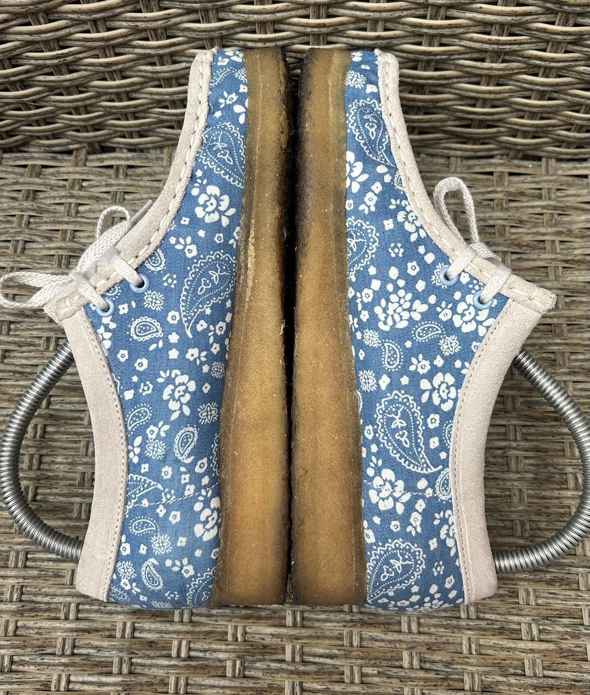 Clarks Clarks Wallabee Paisley Print Suede Moccasin Flats Womens Size US 7 / IT 37 - 4 Thumbnail