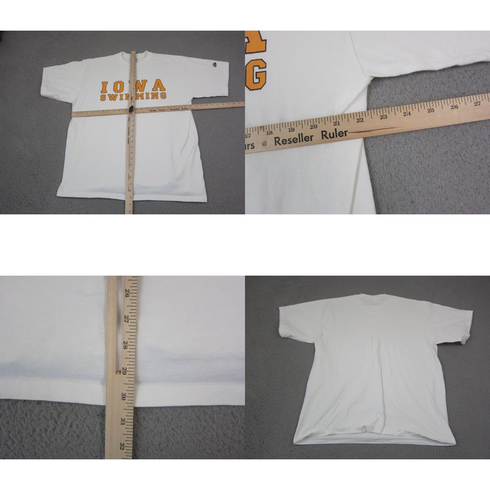 Vintage VINTAGE Iowa Hawkeyes Shirt Mens XL White Swimming Made in USA 90s Size US XL / EU 56 / 4 - 8 Thumbnail