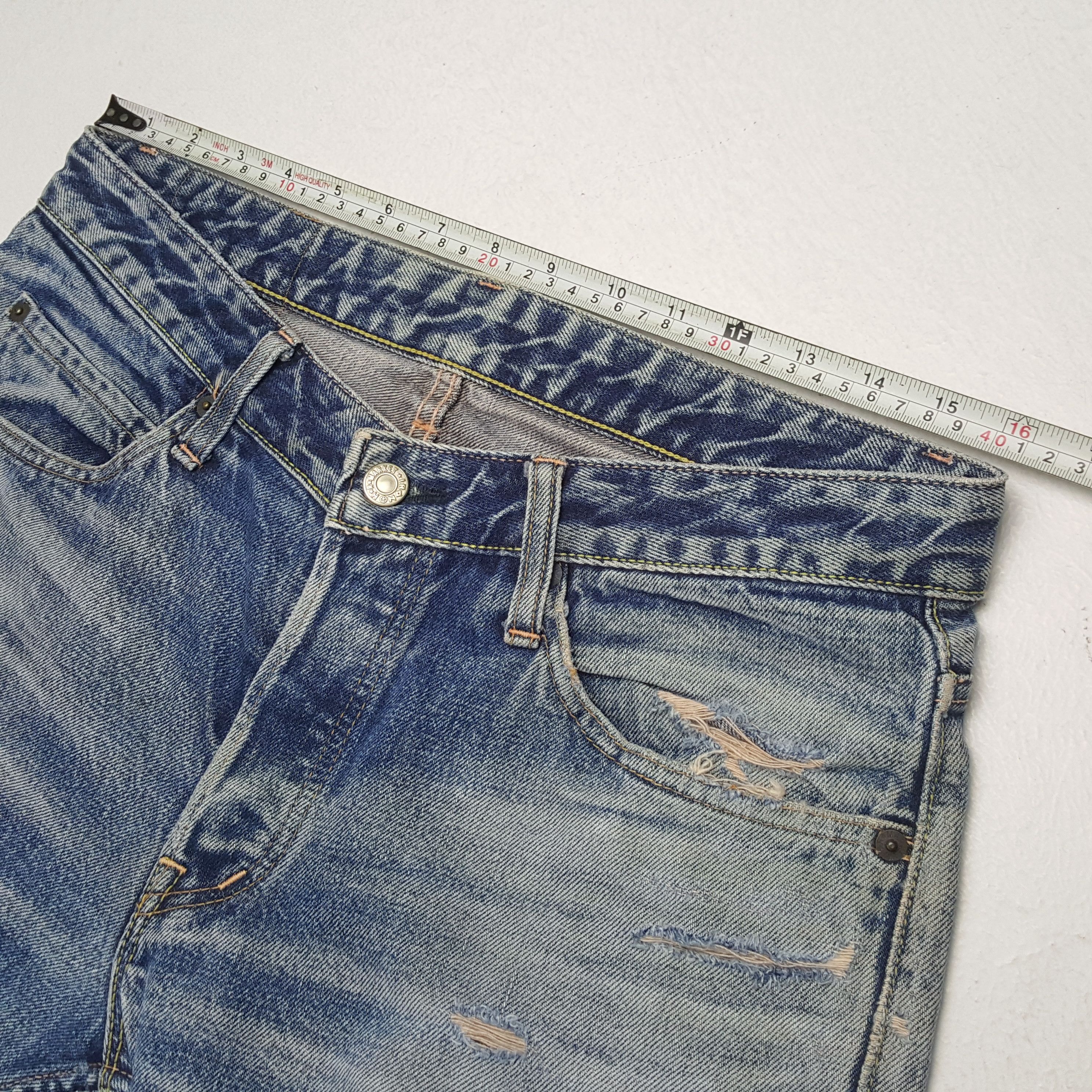 Japanese Brand × Vintage HRAMCHM Japanese Brand Style Distressed Jeans Size US 32 / EU 48 - 7 Thumbnail