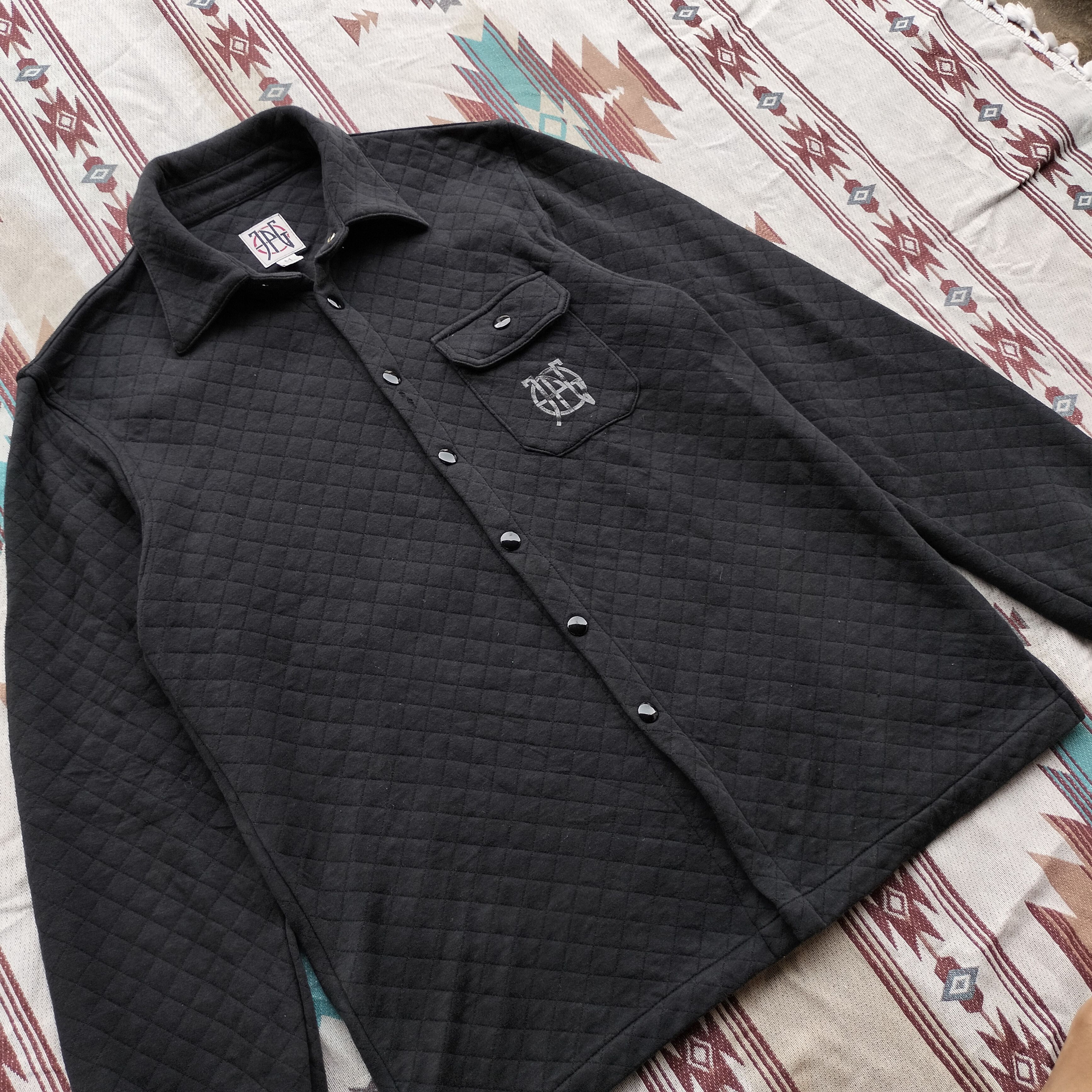 Jean Paul Gaultier JPG Black diamond stitch Ls shirt Size US M / EU 48-50 / 2 - 8 Thumbnail