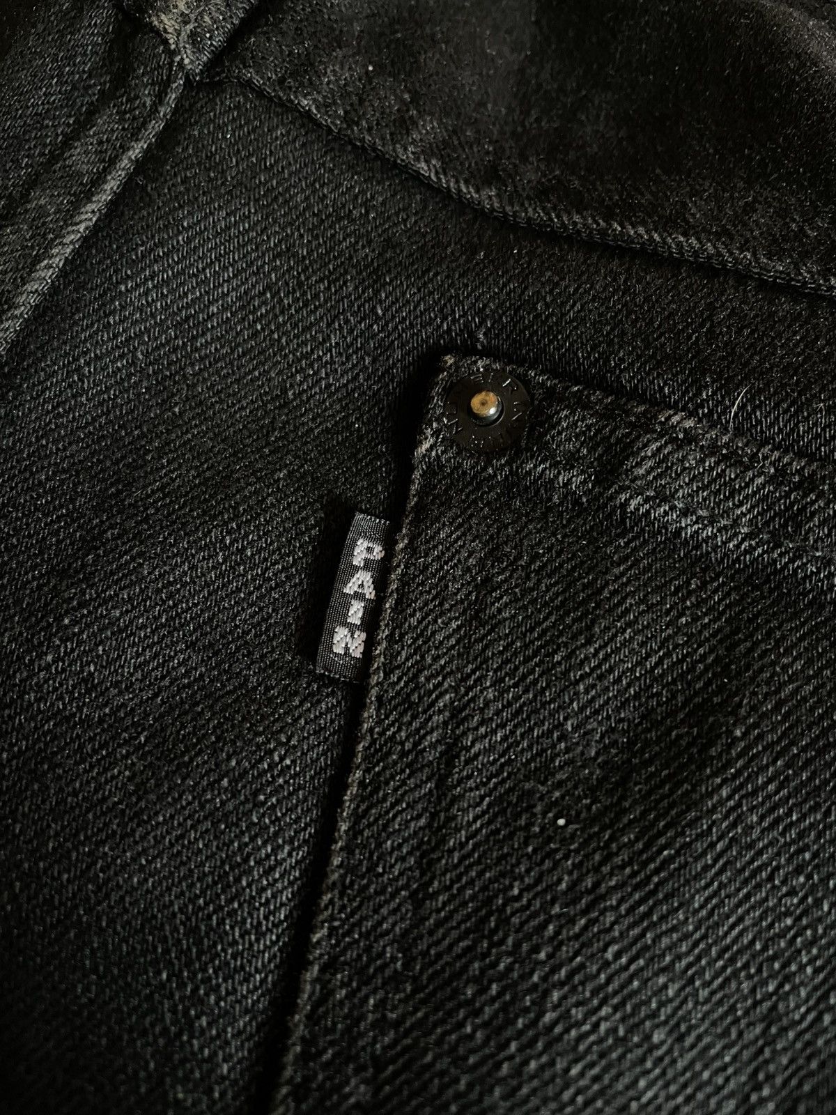 Number (N)ine Number (N)ine AW06 Noir “PAIN” Crying Heart Coated Denim Size US 32 / EU 48 - 16 Thumbnail