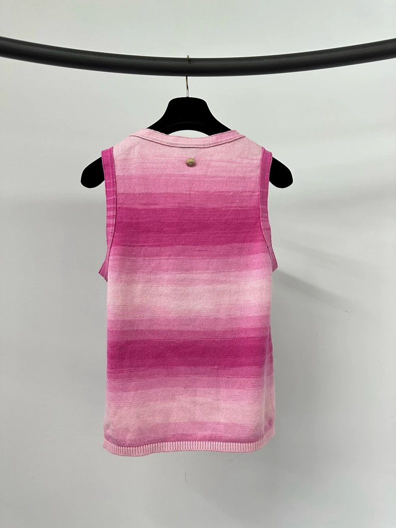Chanel Chanel 24C Pink Gradient Double C Vest Size XS / US 0-2 / IT 36-38 - 2 Thumbnail