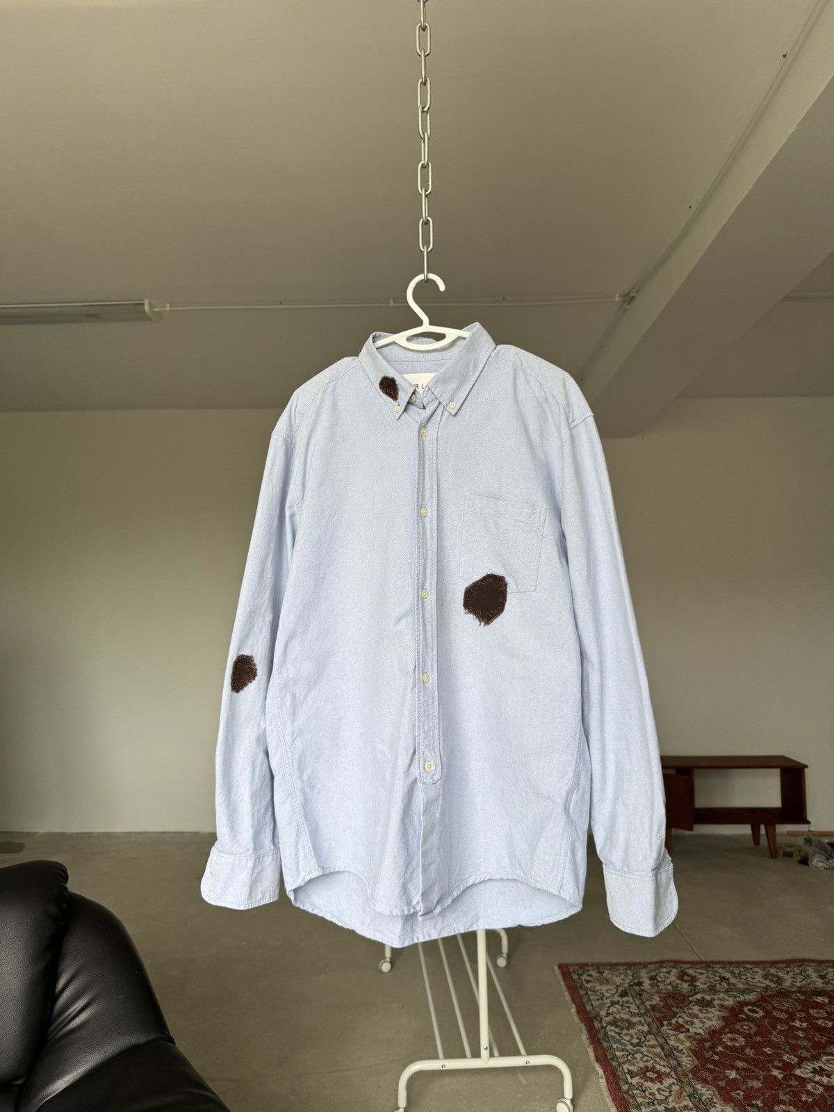Our Legacy Our Legacy Shirt Customed Oxford Blue Size US L / EU 52-54 / 3 - 2 Thumbnail