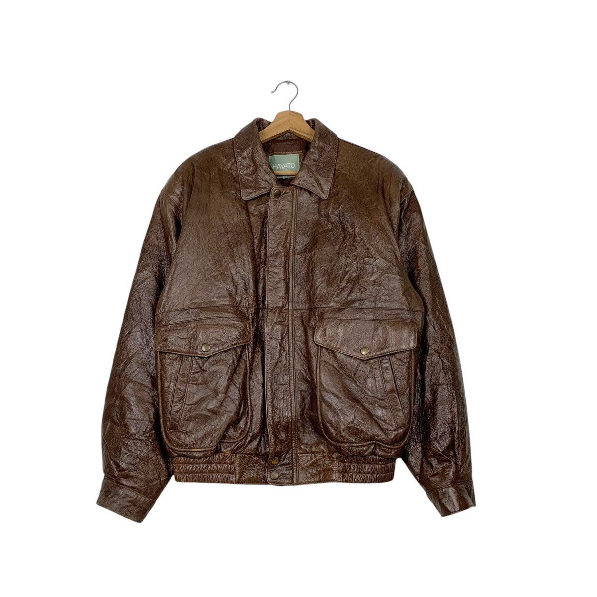 Japanese Brand Hayato Flight Leather Jacket