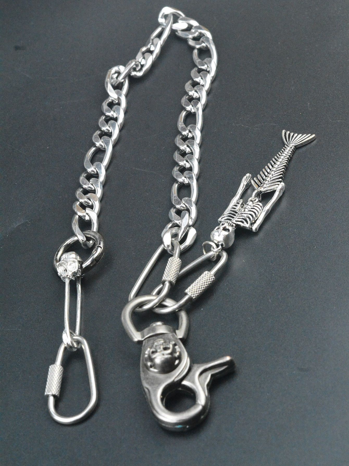 Japanese Brand × Jewelry 12-Inch Gunmetal Punk Biker Wallet Chain for Jeans Size ONE SIZE - 3 Thumbnail