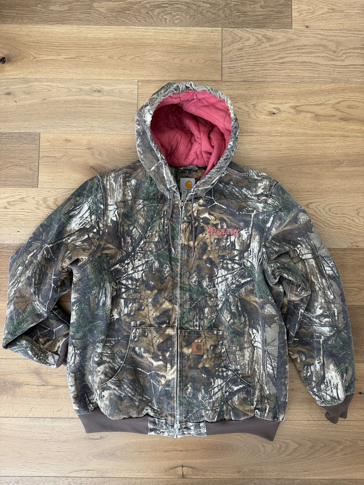 ジャケット・アウター Realtree Camo Active Jacket Carhartt Thermal Lined Realtree Camo Active Jacket 茶 L