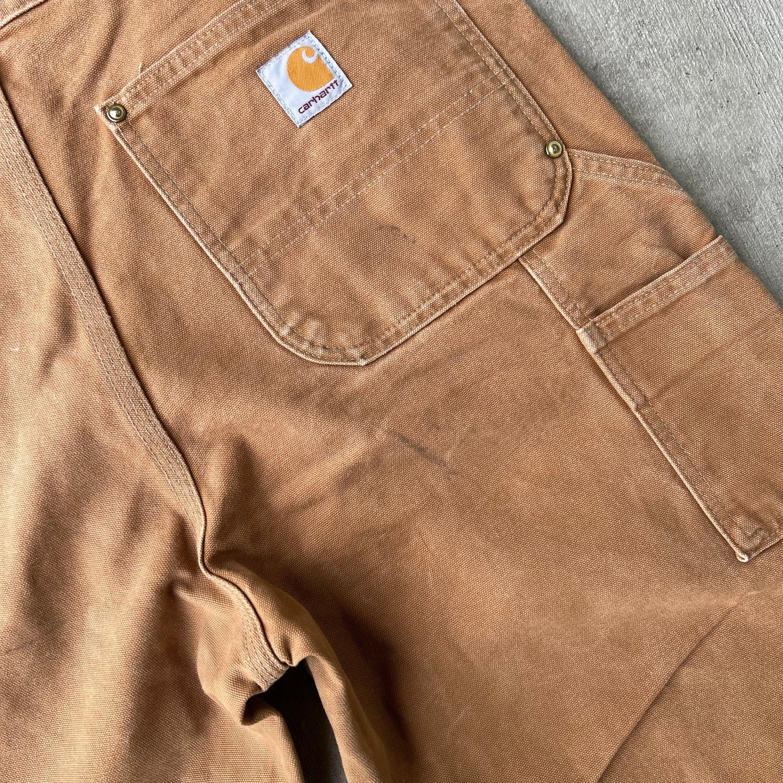 Carhartt × Vintage Carhartt brown double knee work wear carpenter pants Size US 32 / EU 48 - 8 Thumbnail